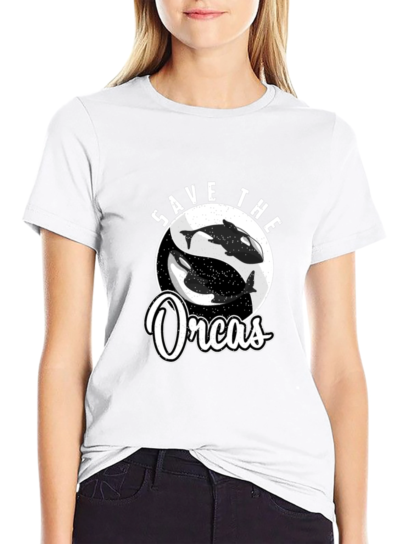 Save the Orcas Graphic Tee - Black