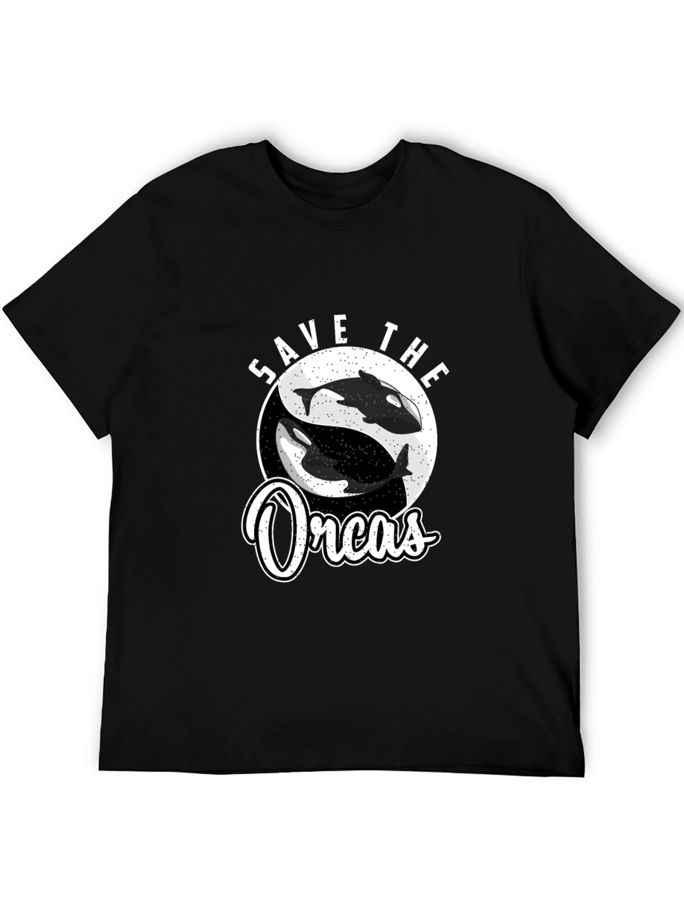 Save the Orcas Graphic Tee - Black