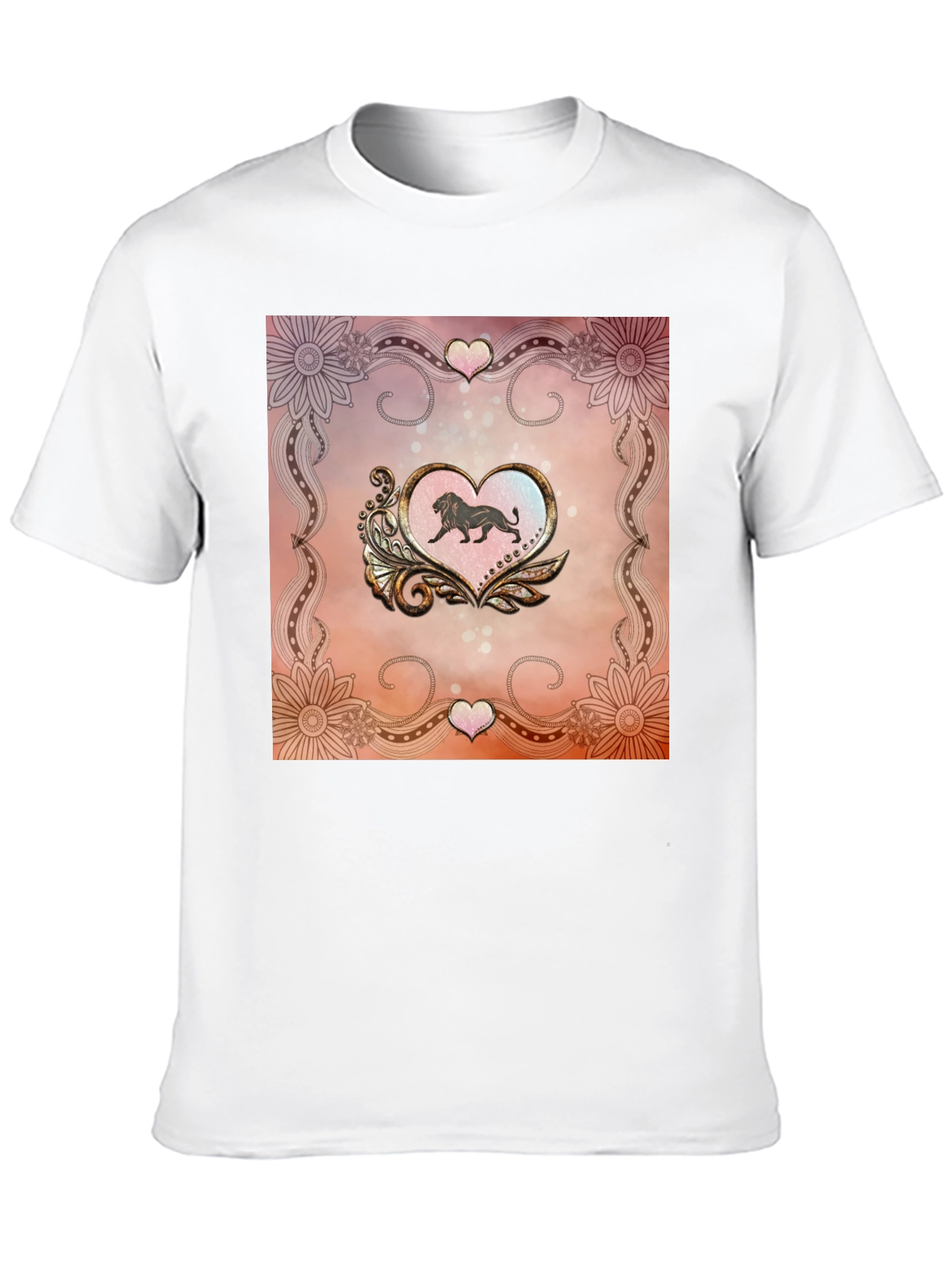 Lion Heart Graphic Black Tee