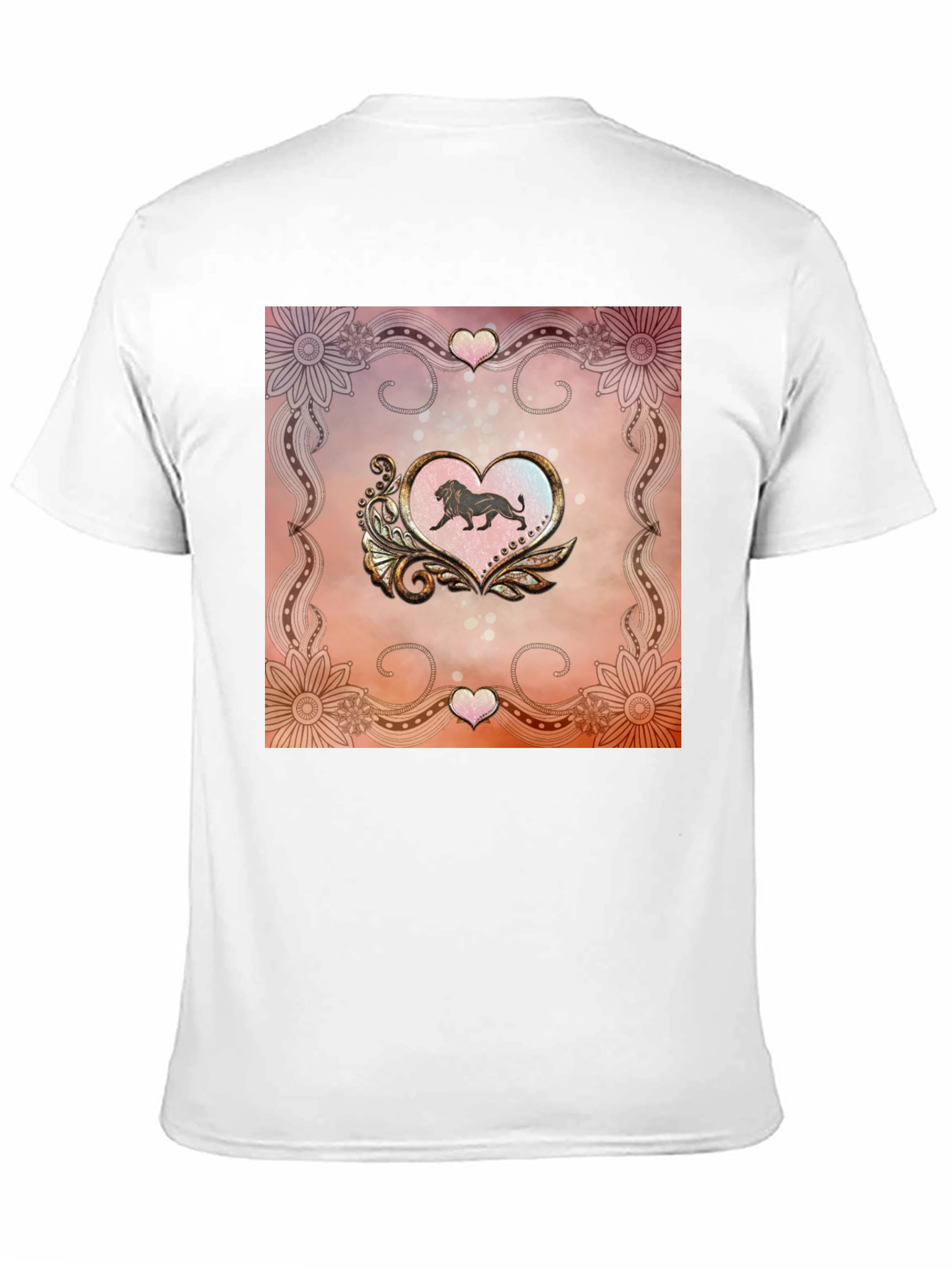 Lion Heart Graphic Black Tee