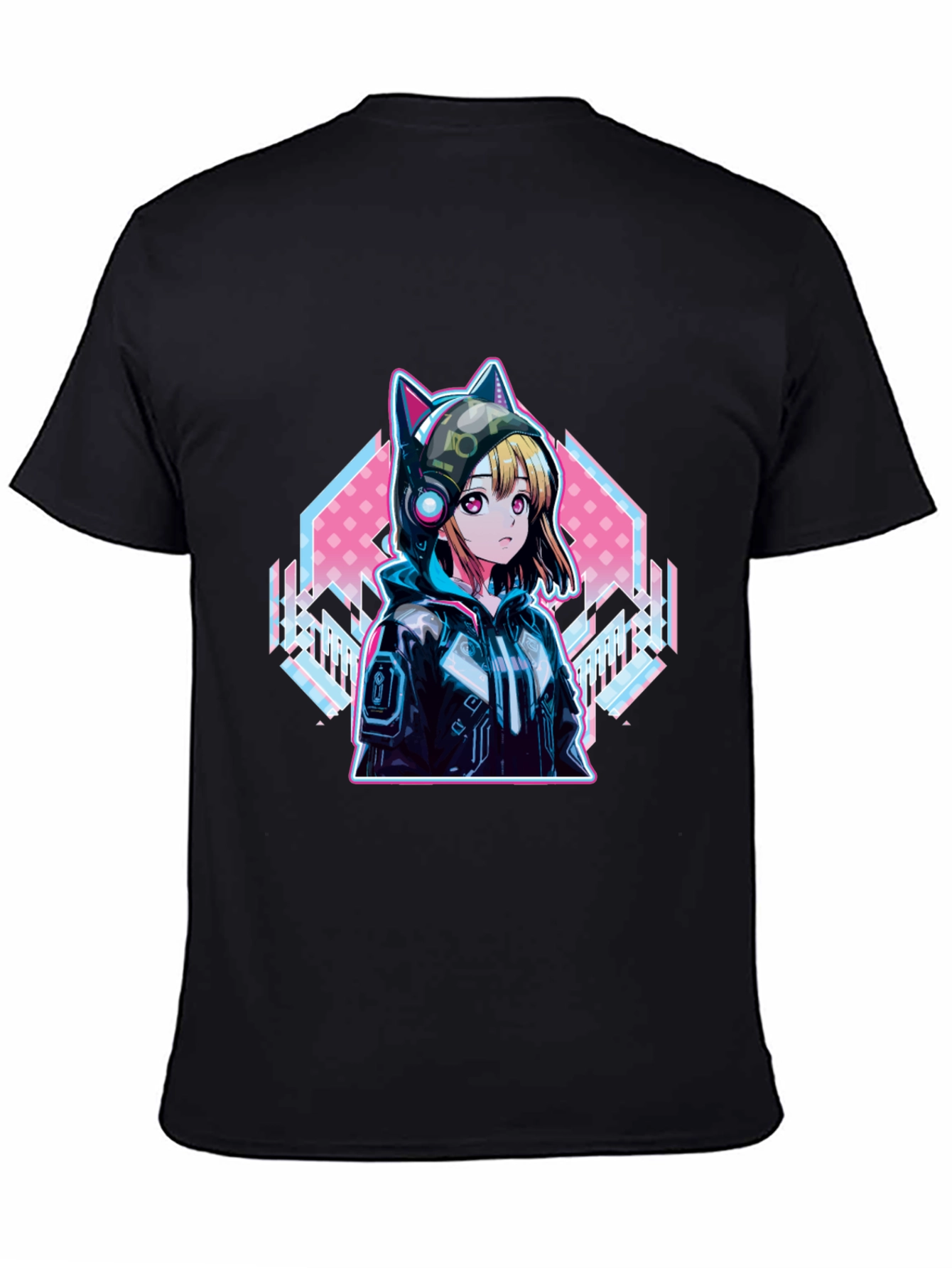 Anime Cat Ear Hoodie T-Shirt