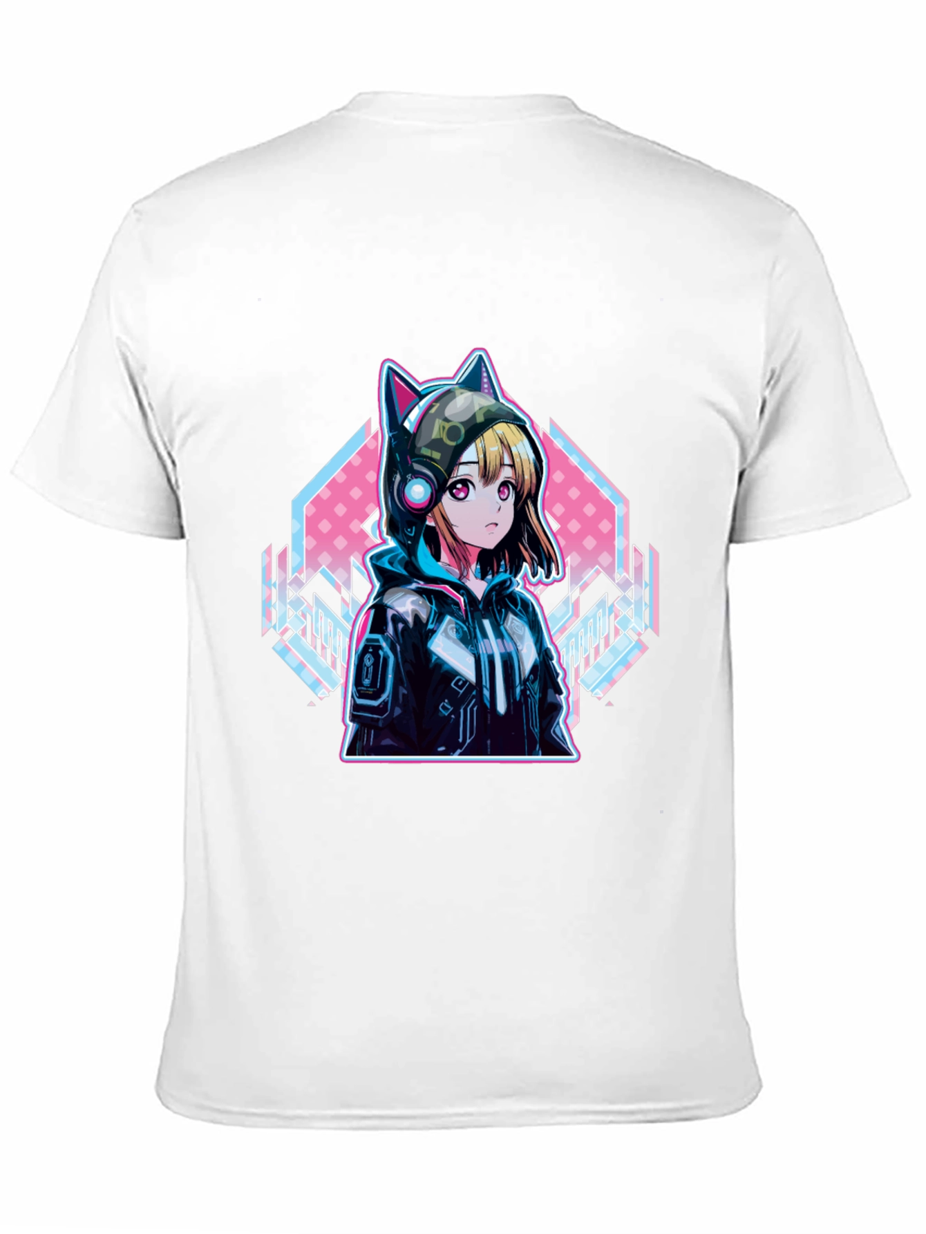 Anime Cat Ear Hoodie T-Shirt