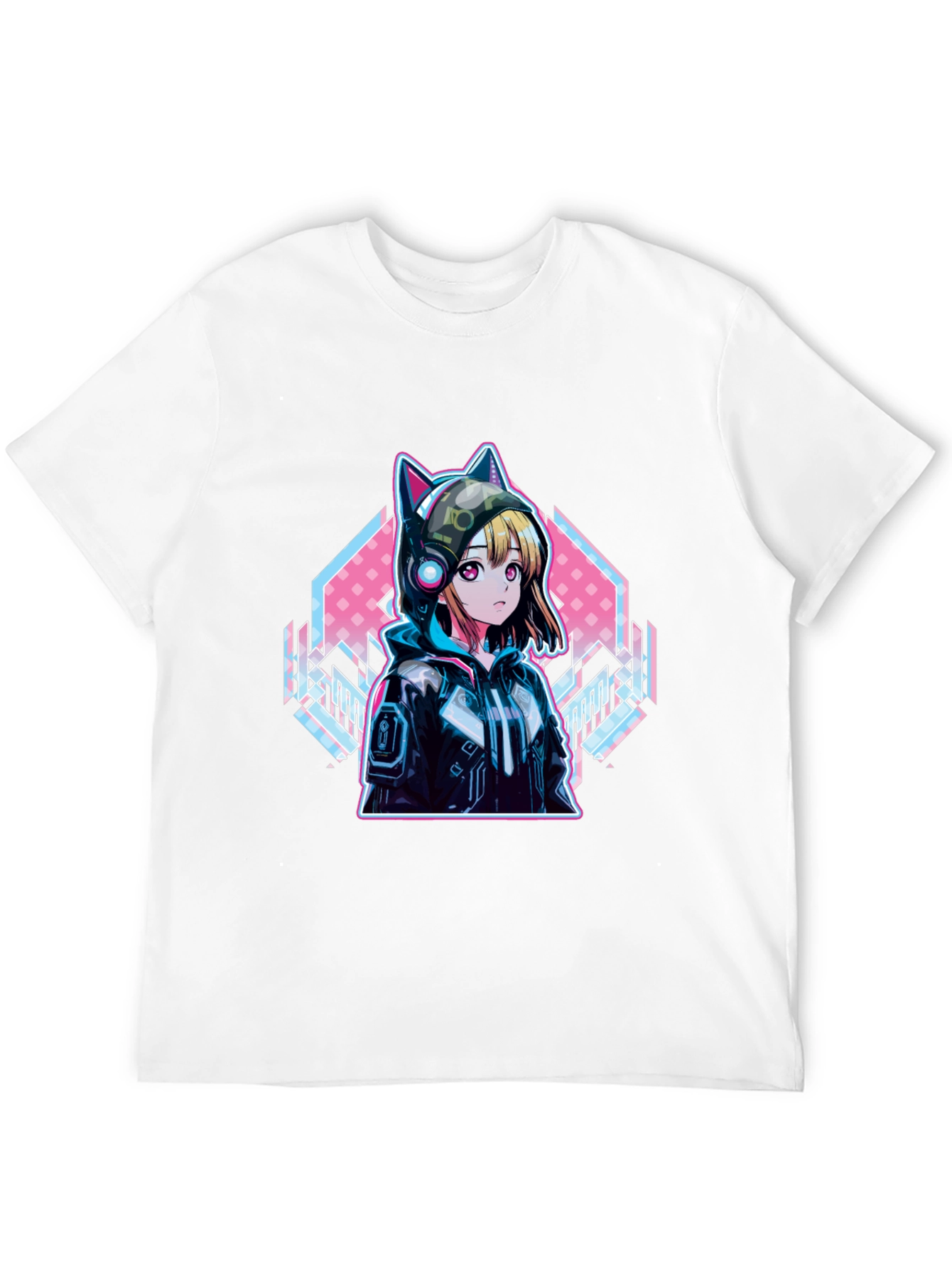 Anime Cat Ear Hoodie T-Shirt