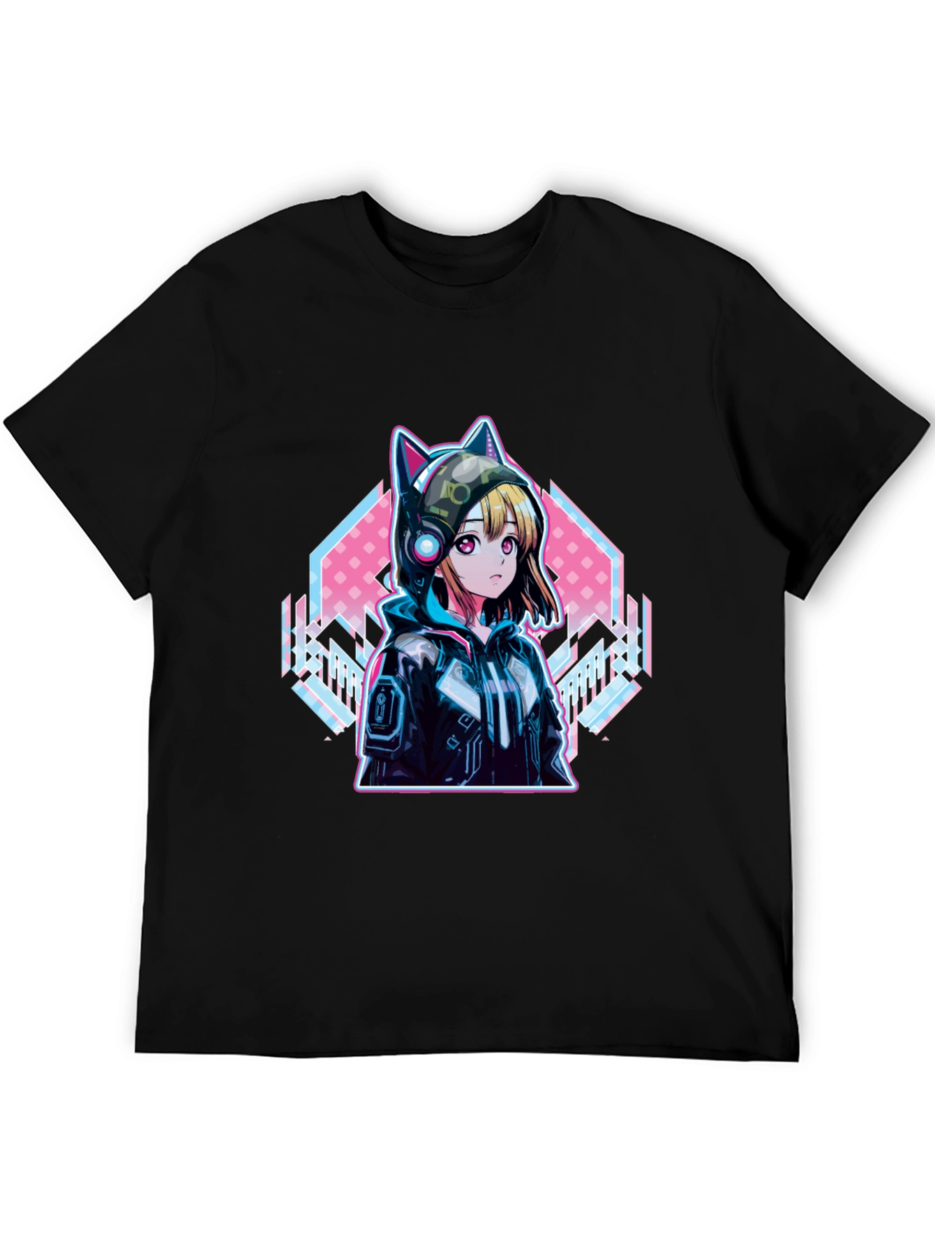 Anime Cat Ear Hoodie T-Shirt