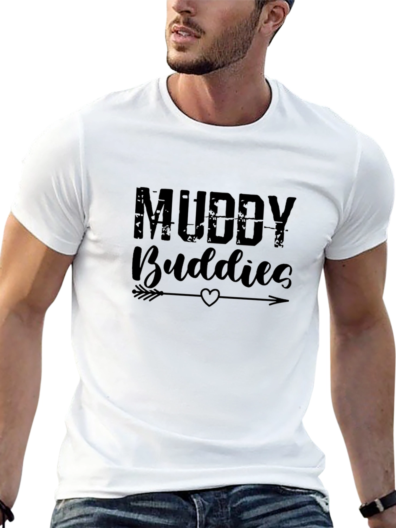 Muddy Buddies Black Graphic T-Shirt