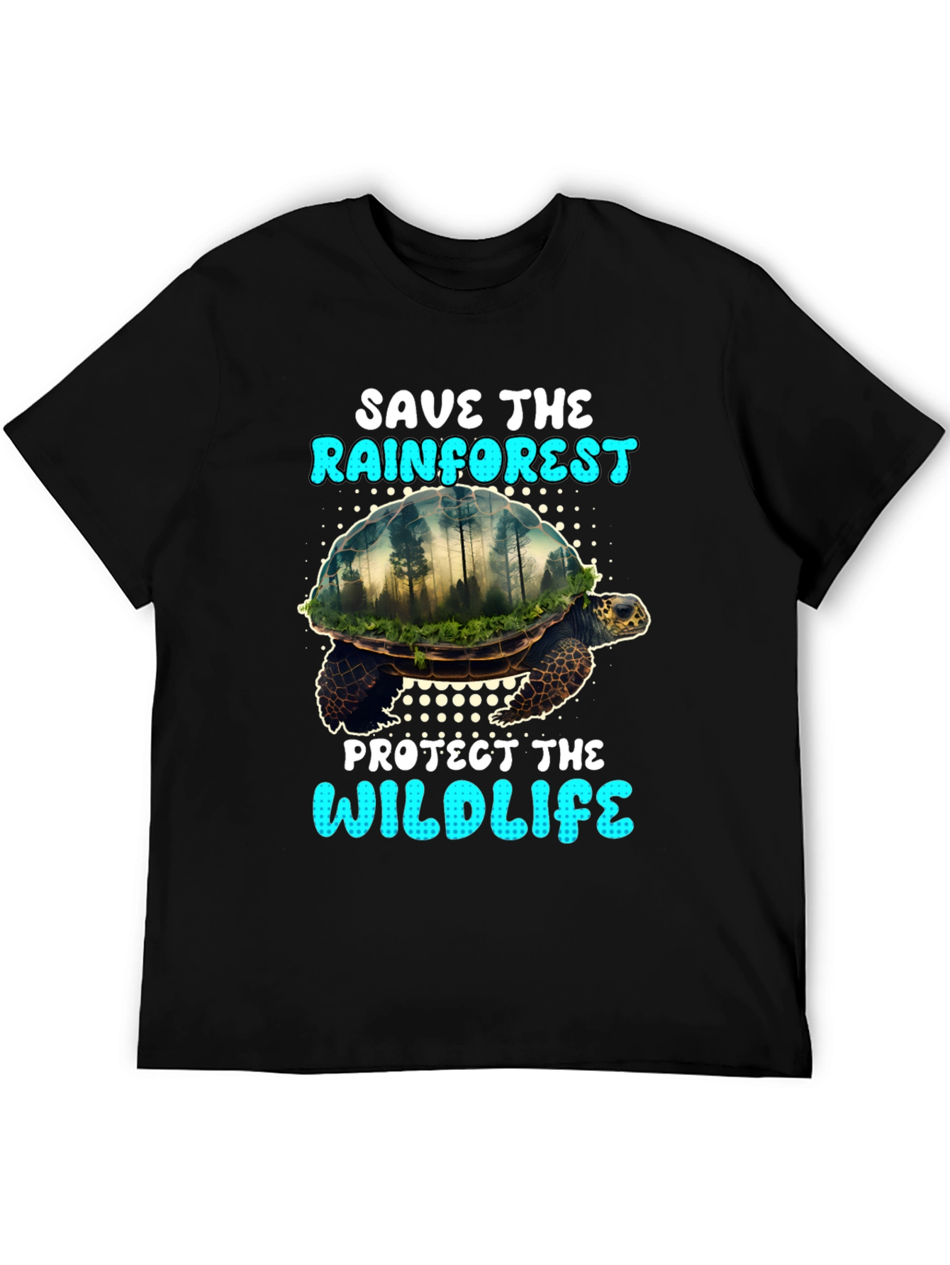 Save the Rainforest Turtle Graphic Tee