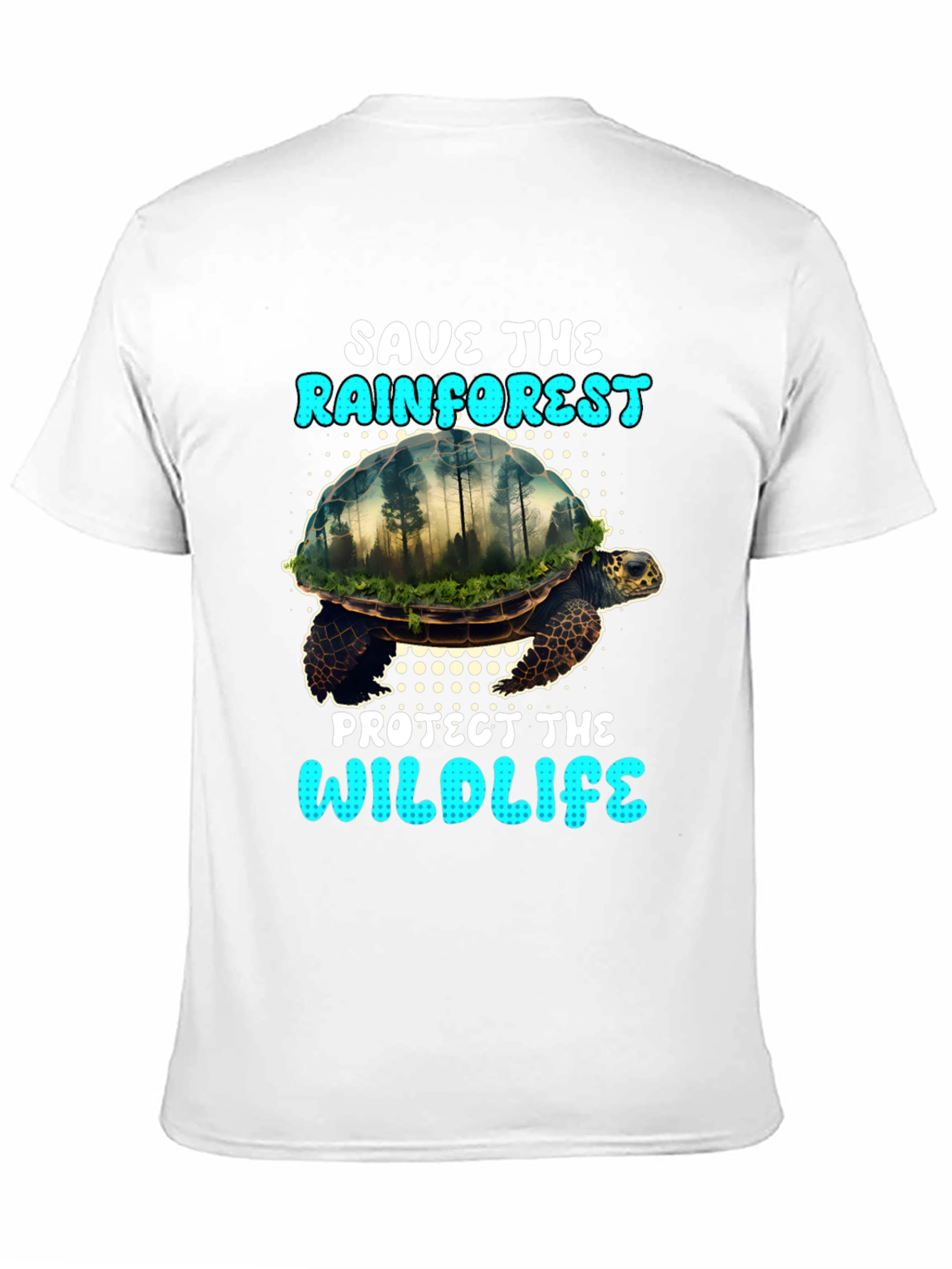 Save the Rainforest Turtle Graphic Tee