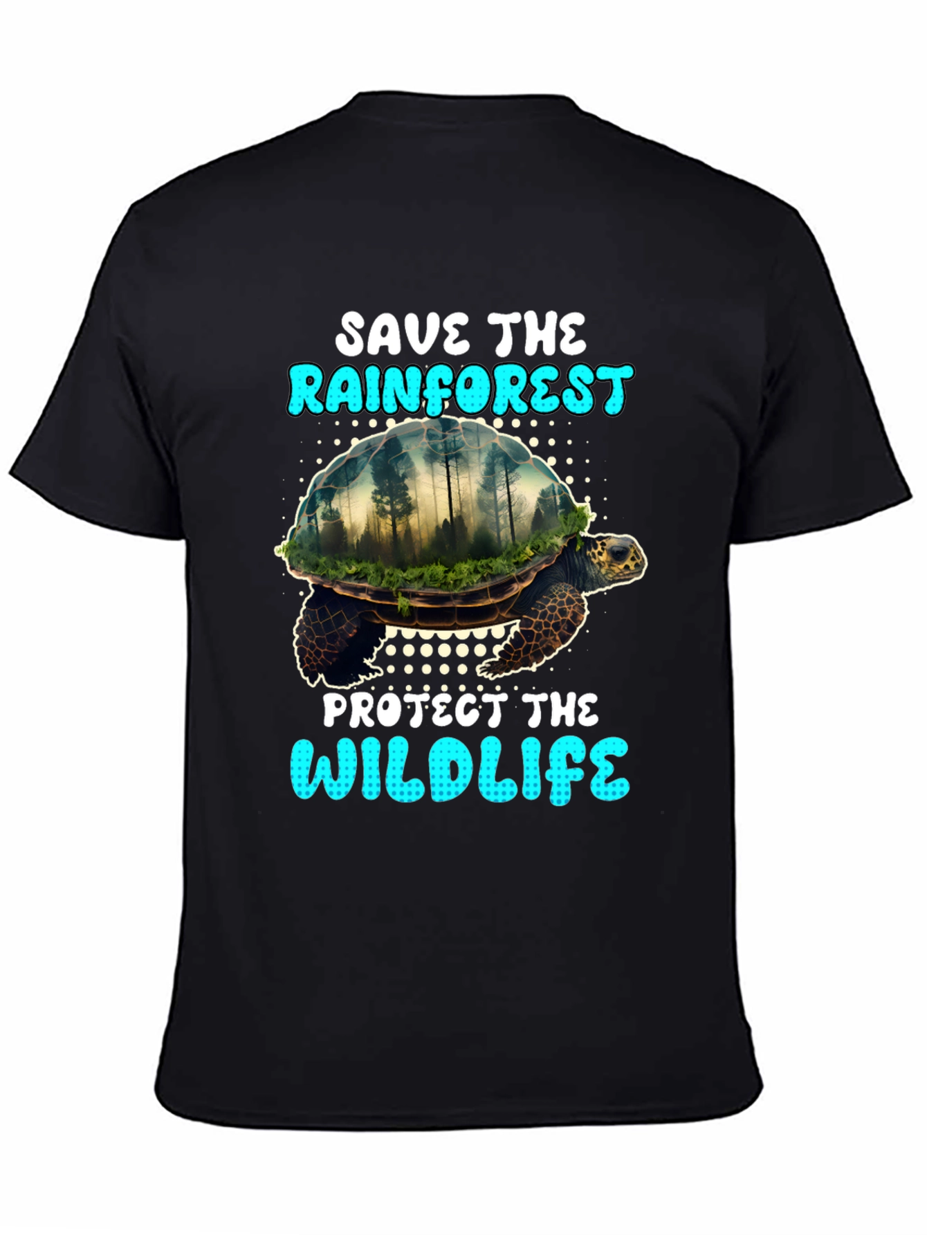 Save the Rainforest Turtle Graphic Tee