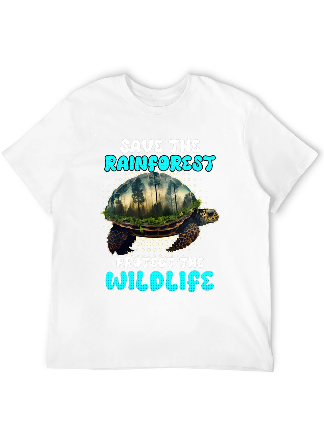 Save the Rainforest Turtle Graphic Tee