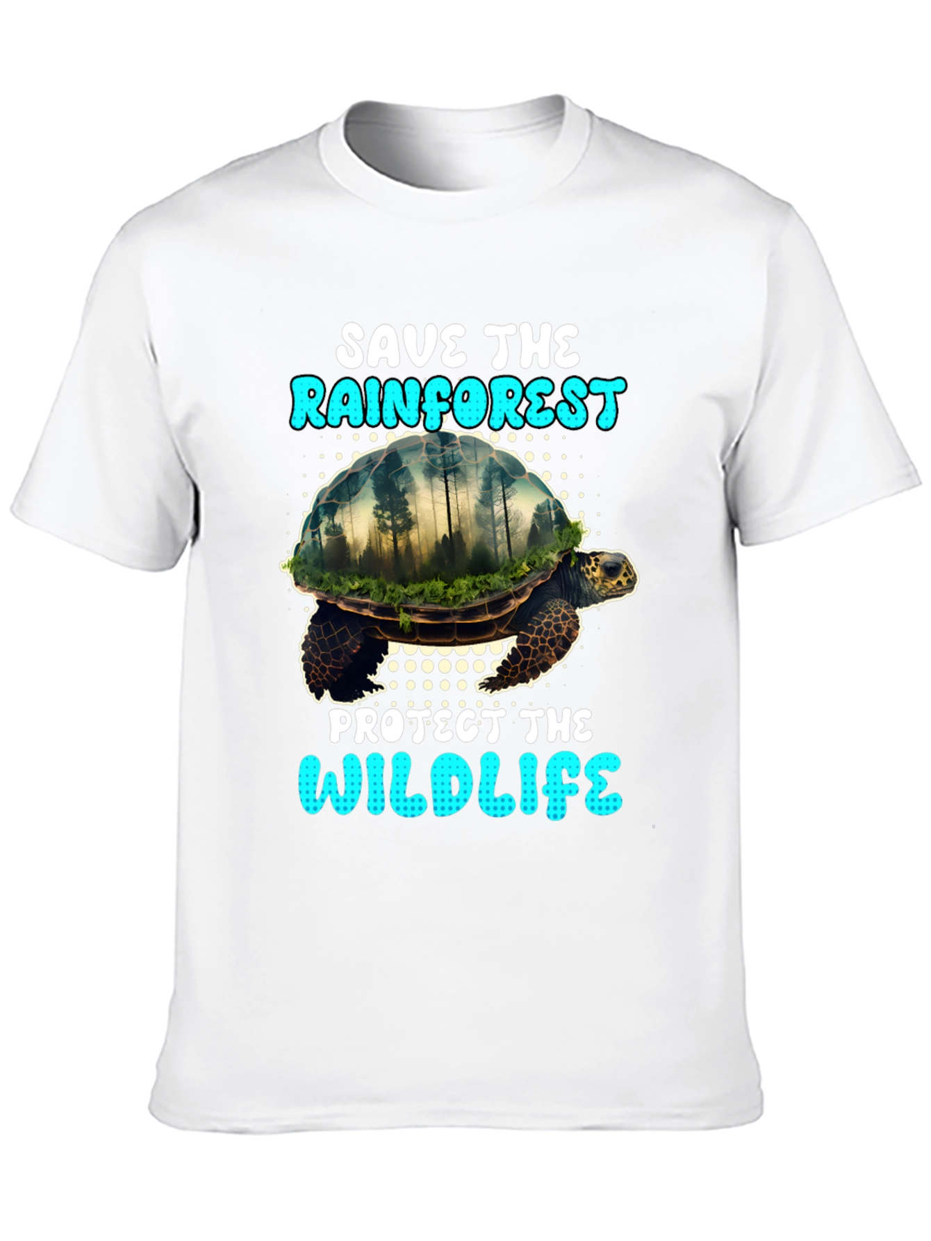 Save the Rainforest Turtle Graphic Tee