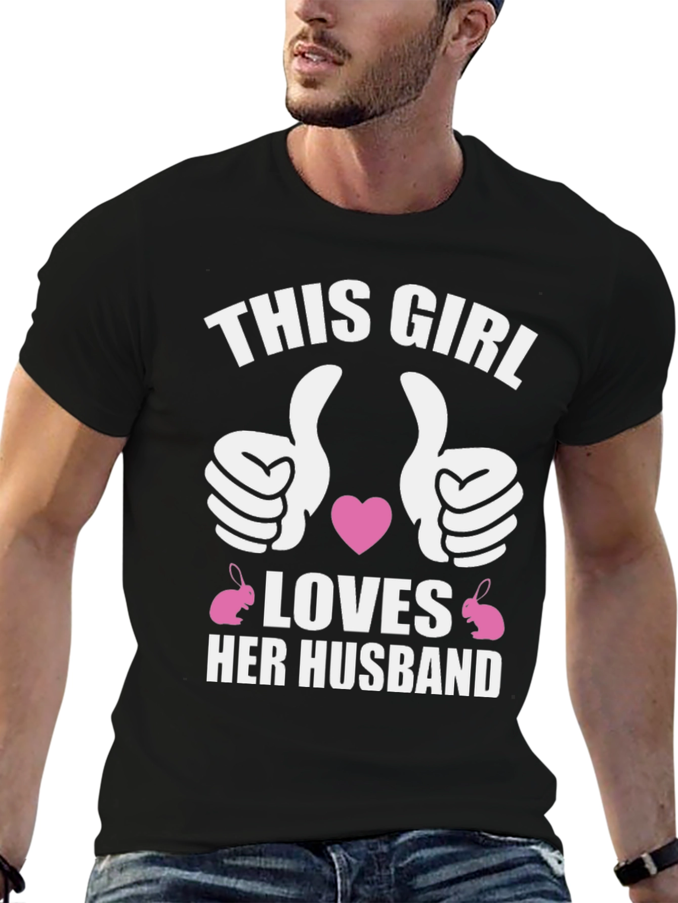 This Girl Loves Her Husband Easter T-Shirt