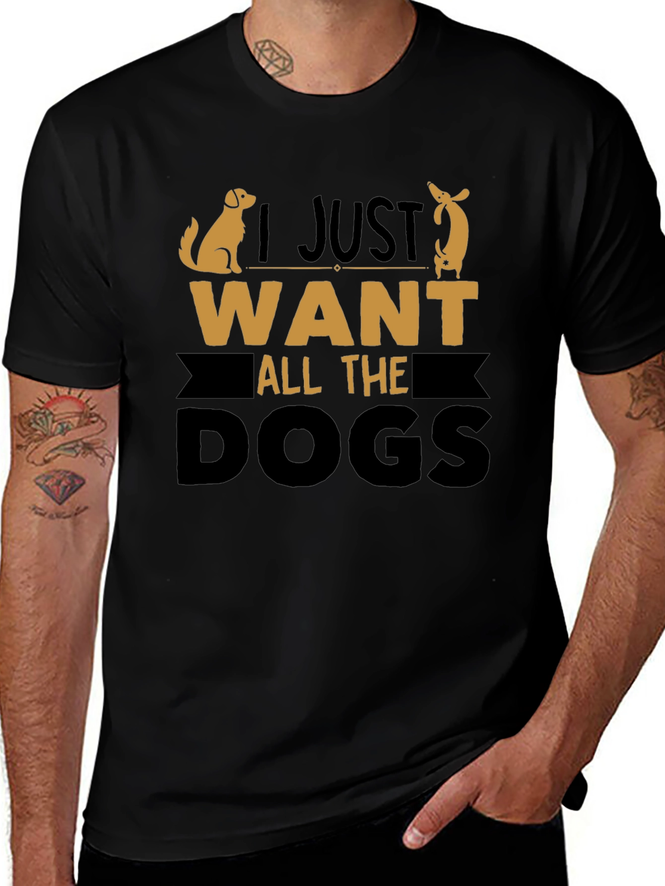 I Just Want All the Dogs Graphic Tee