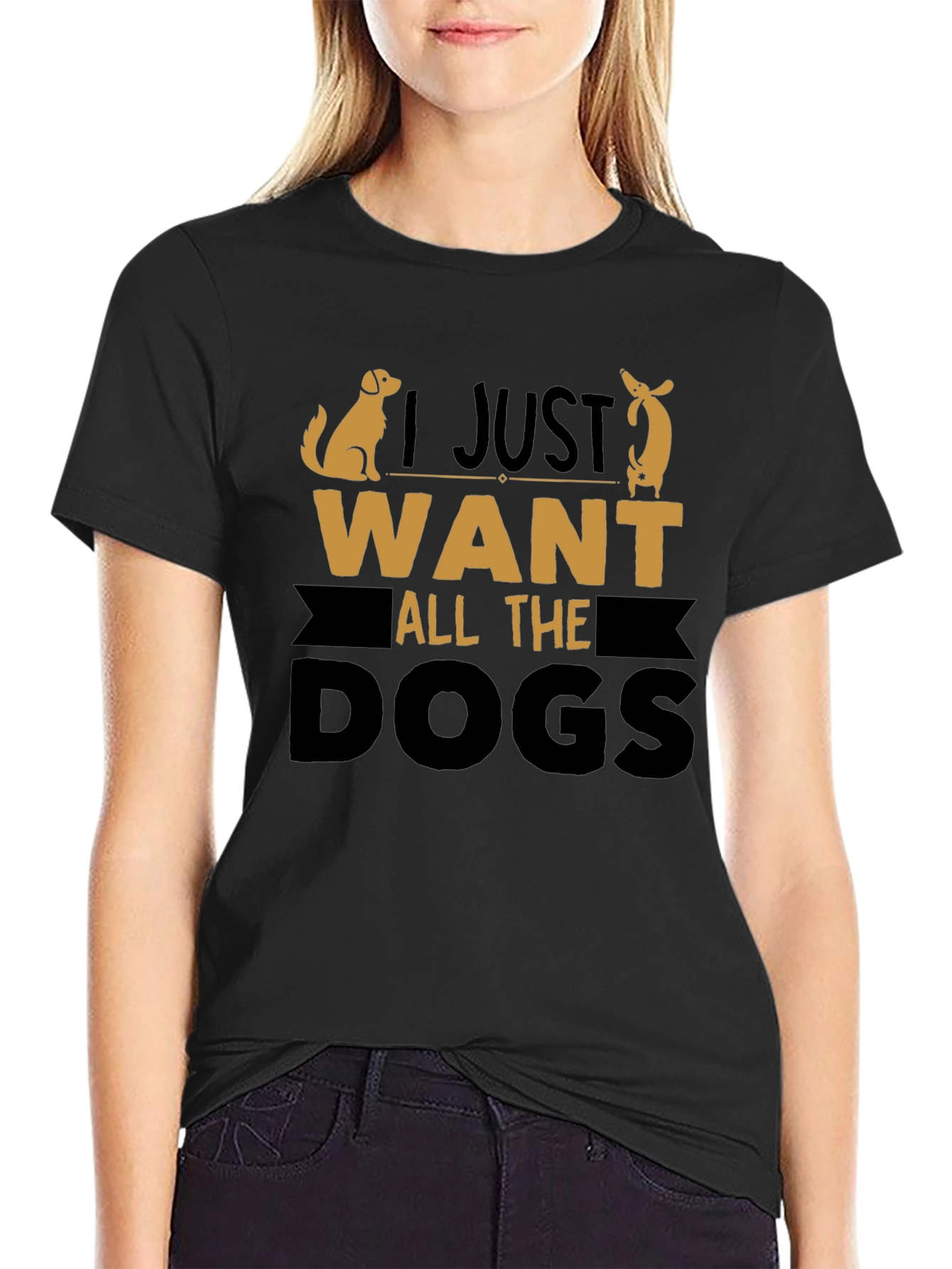 I Just Want All the Dogs Graphic Tee