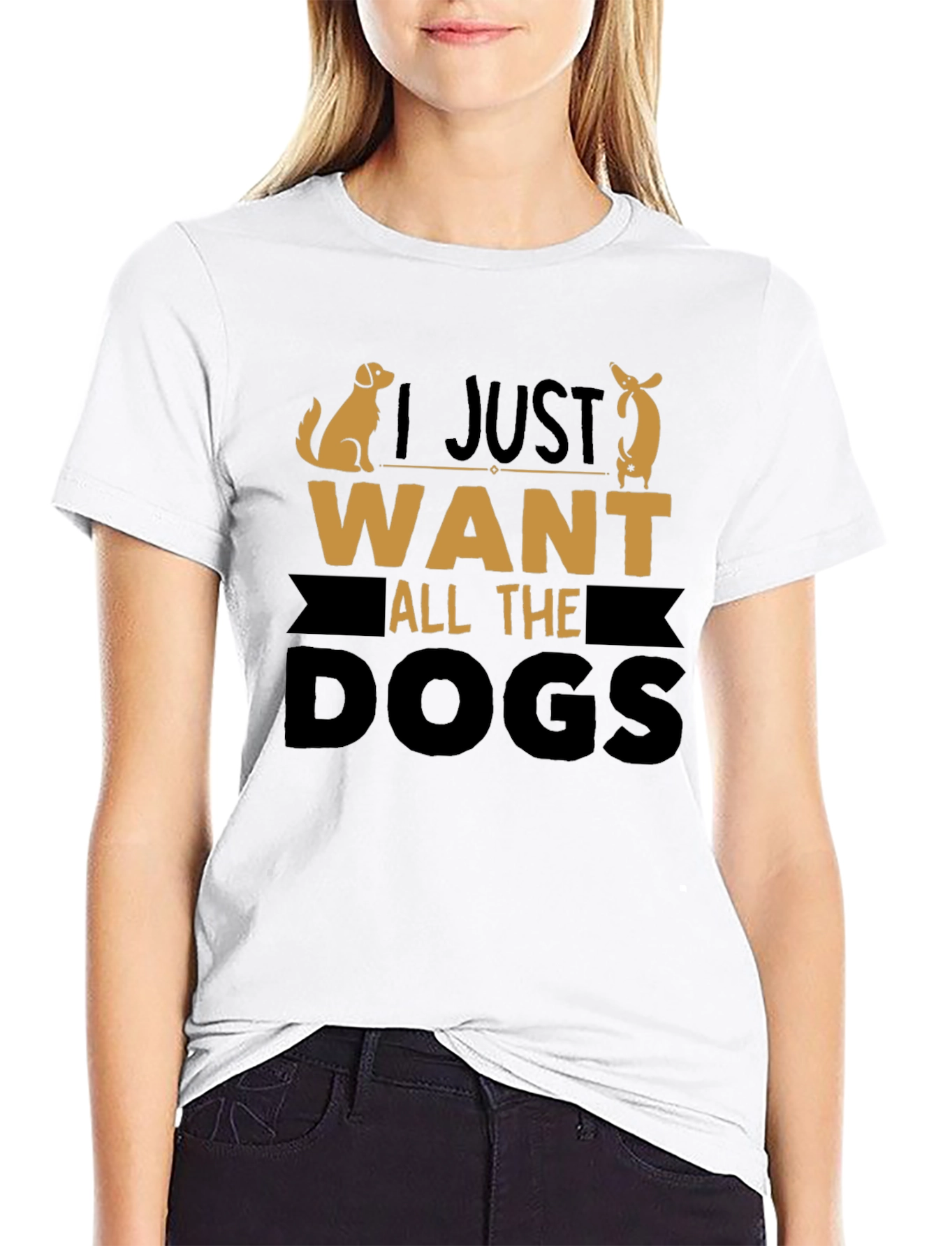 I Just Want All the Dogs Graphic Tee