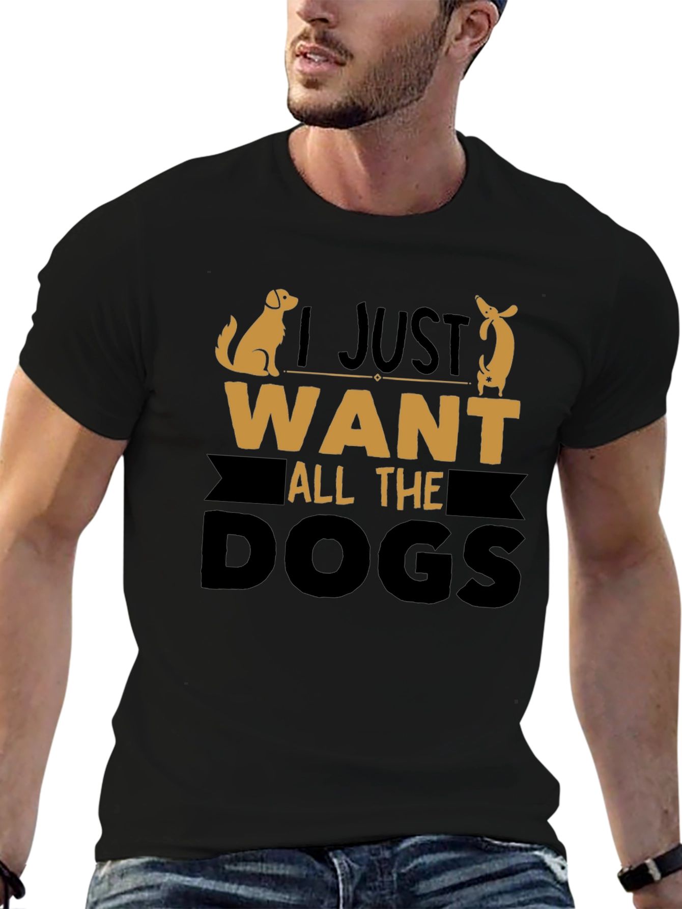 I Just Want All the Dogs Graphic Tee