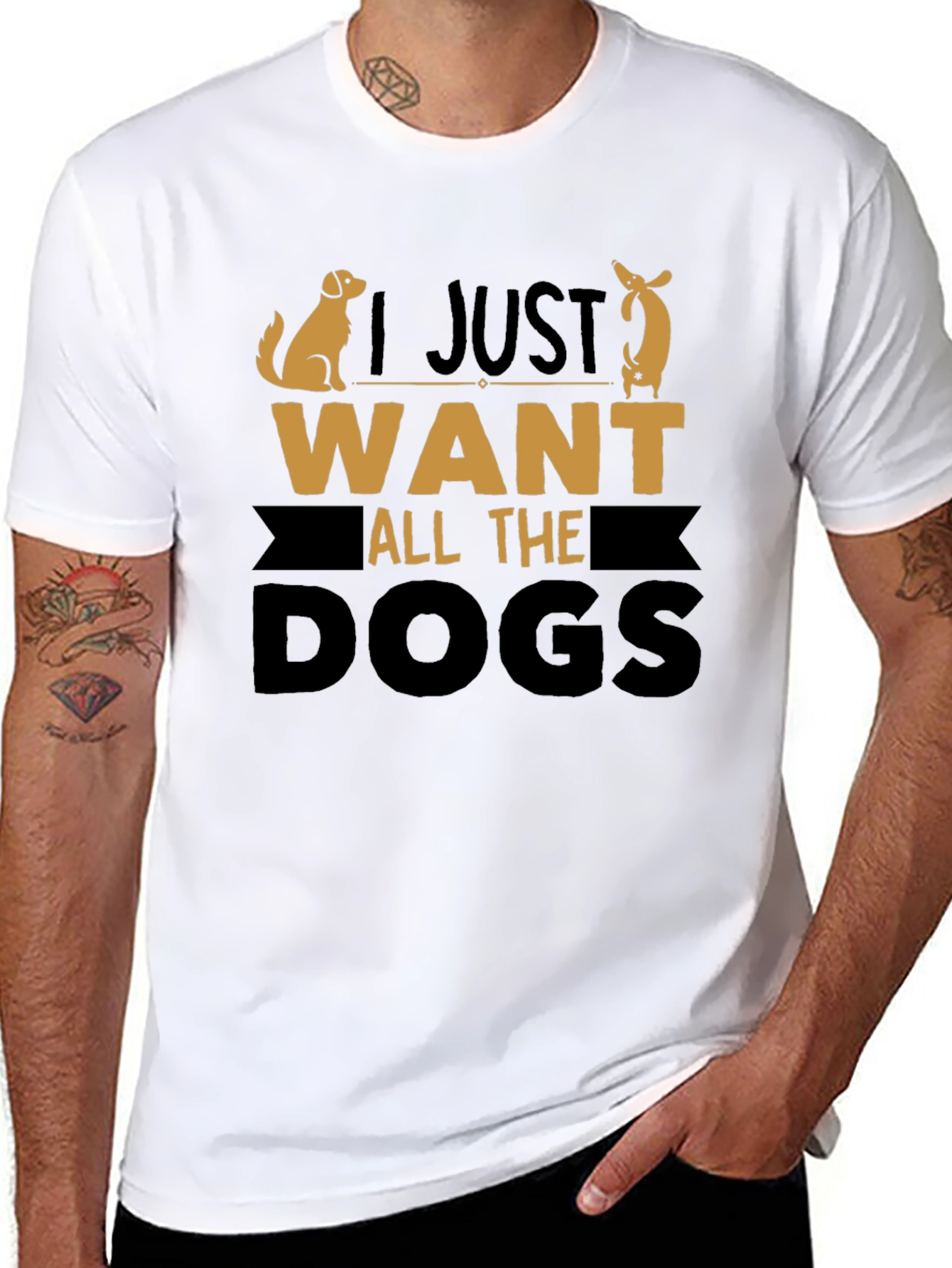 I Just Want All the Dogs Graphic Tee
