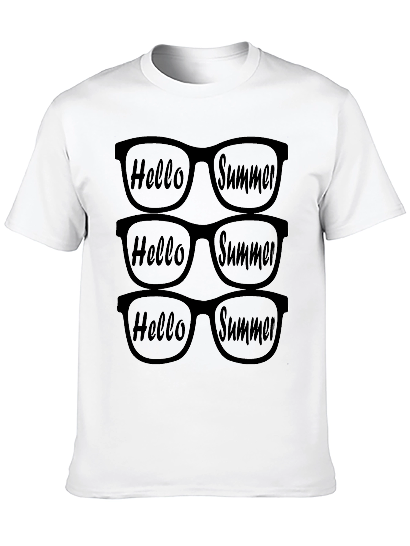 Hello Summer T-Shirt Sunglasses Graphic