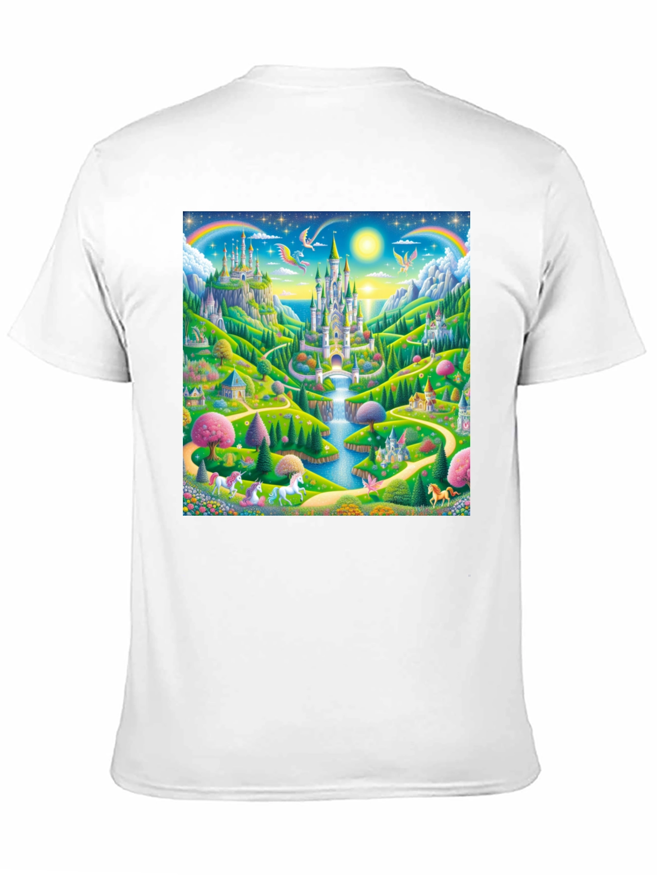 Enchanted Castle T-Shirt: Magical Unicorn Fantasy