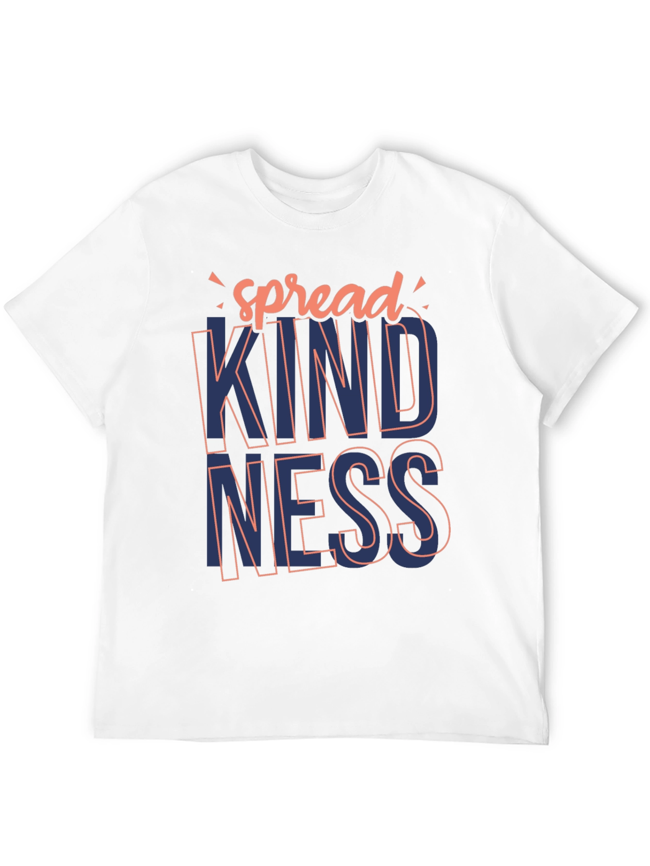 Spread Kindness Graphic Tee - Stylish Mens Black T-Shirt