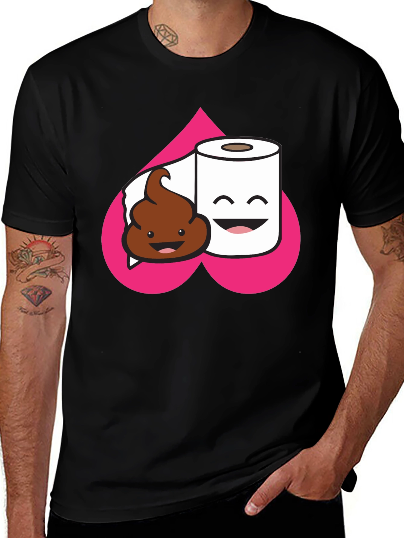 Poop & TP T-Shirt: Funny Graphic Tee