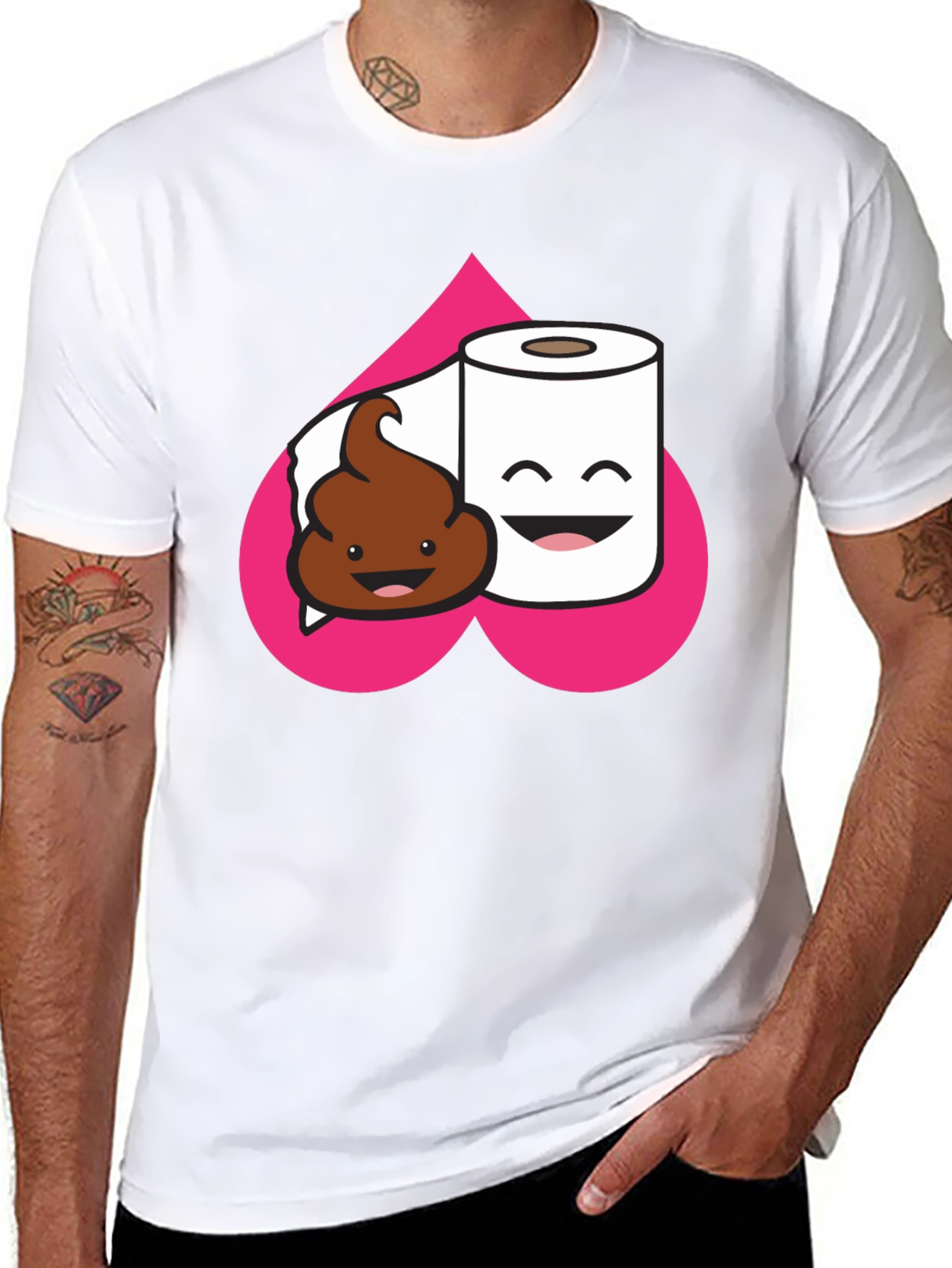 Poop & TP T-Shirt: Funny Graphic Tee