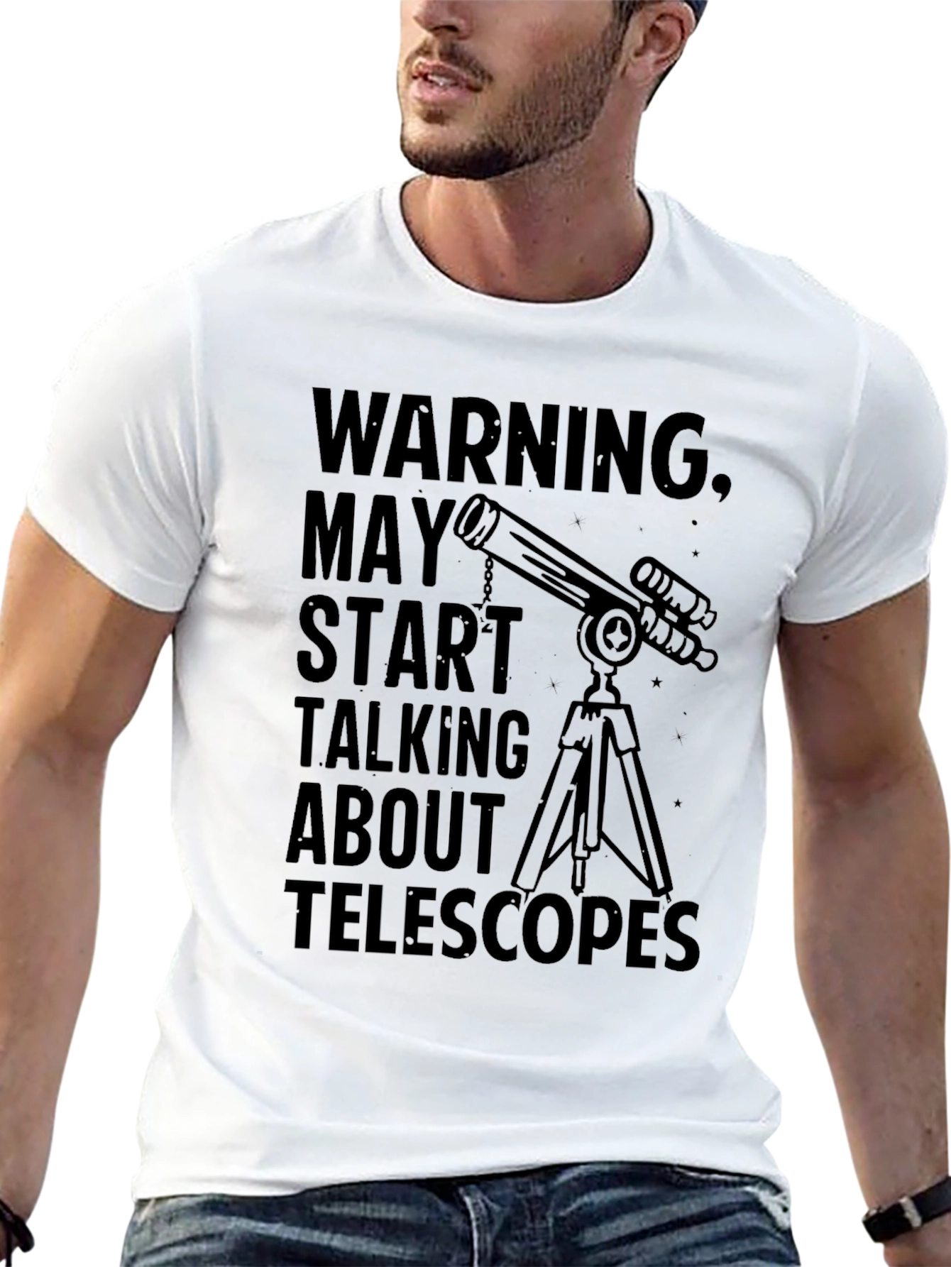 Warning Telescope Talk T-Shirt