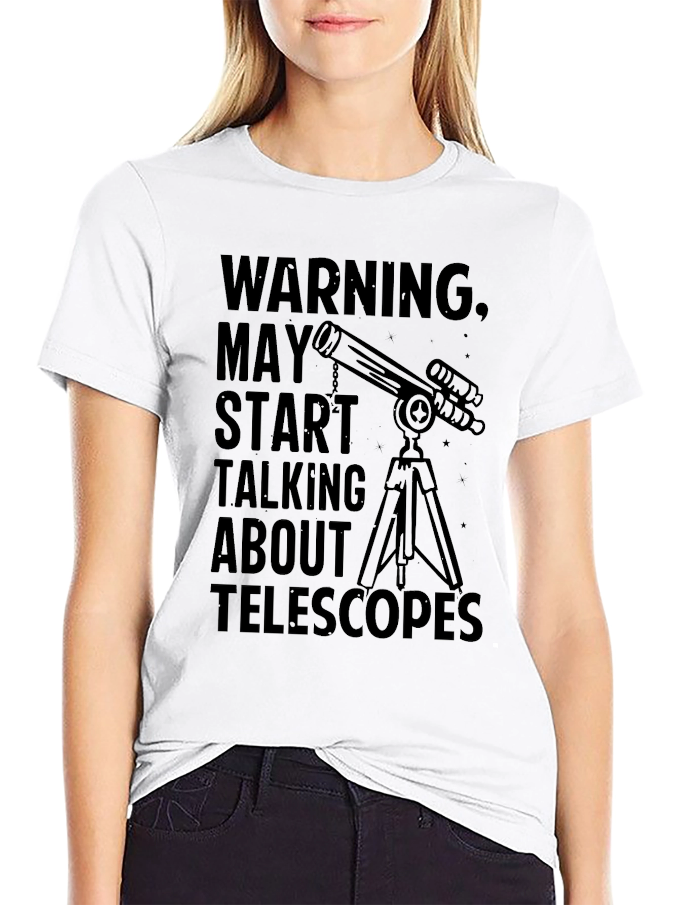 Warning Telescope Talk T-Shirt