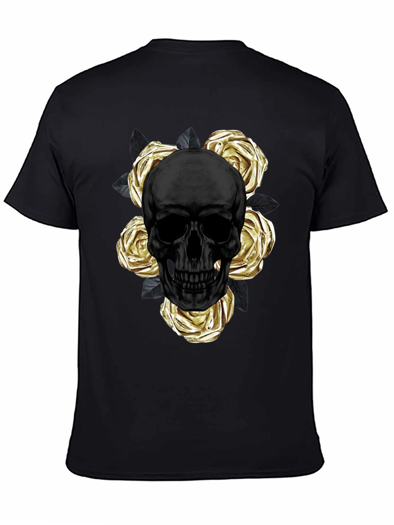 Skull & Roses Graphic Tee - Modern Style