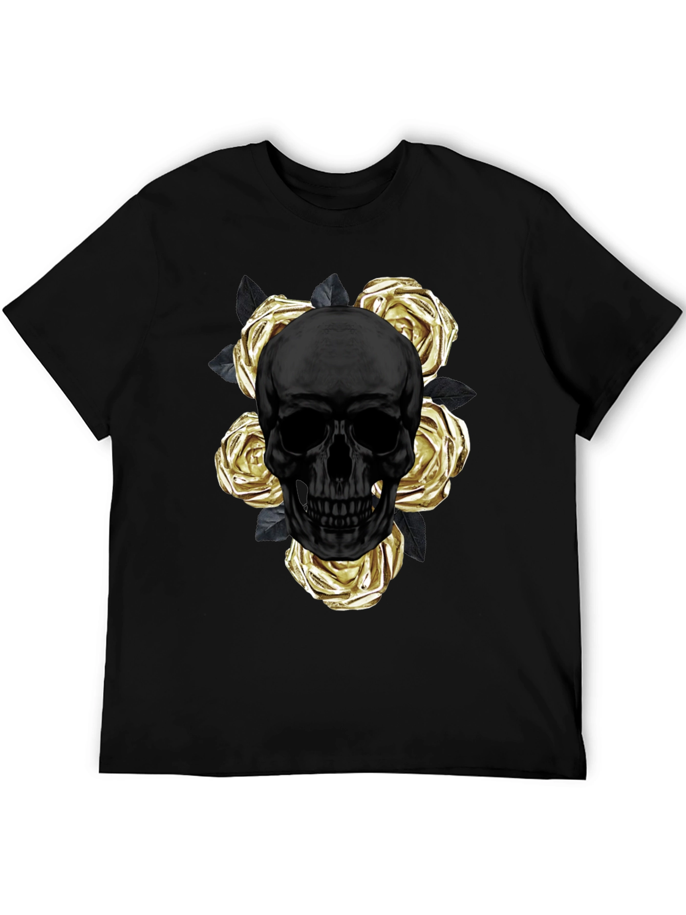 Skull & Roses Graphic Tee - Modern Style