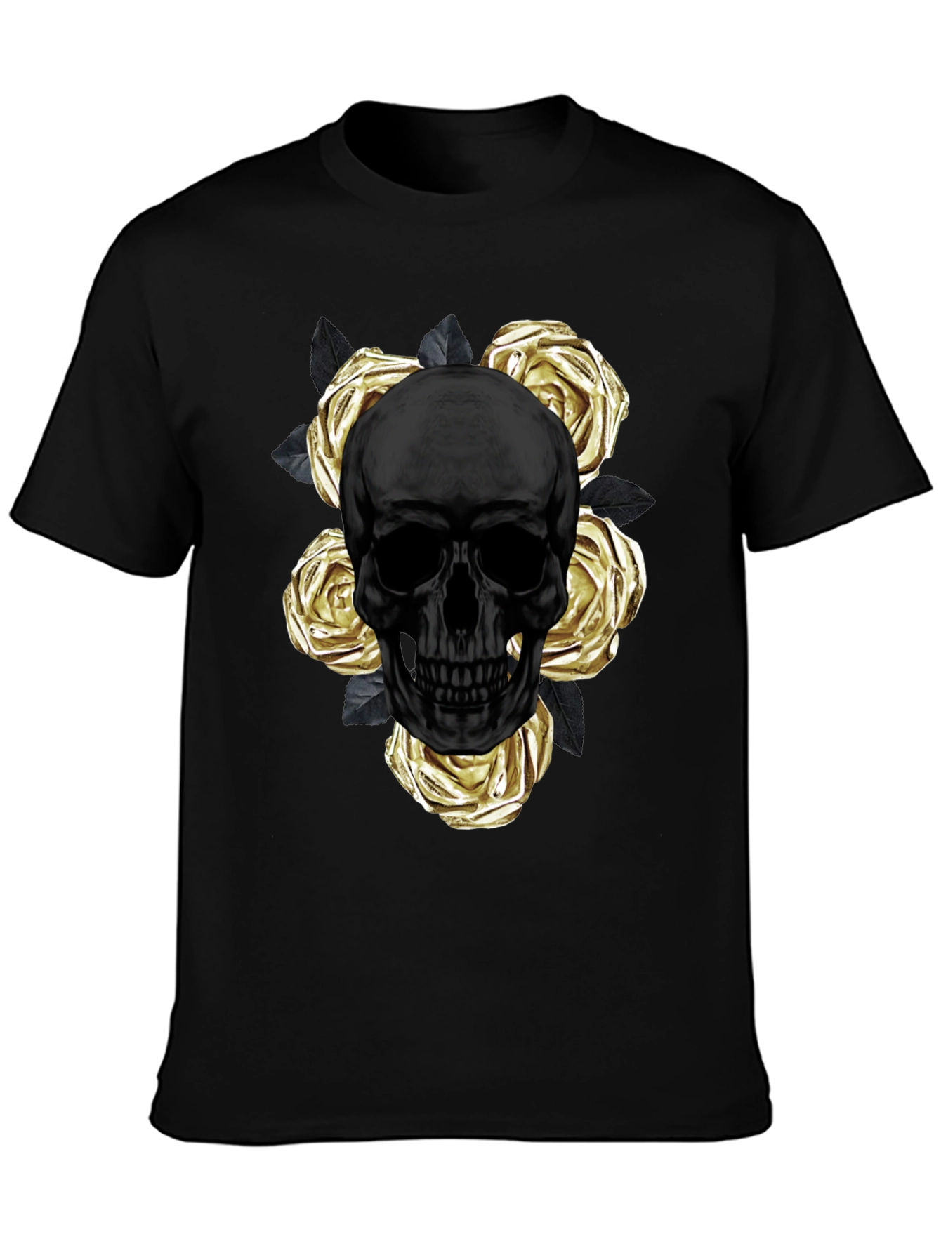 Skull & Roses Graphic Tee - Modern Style