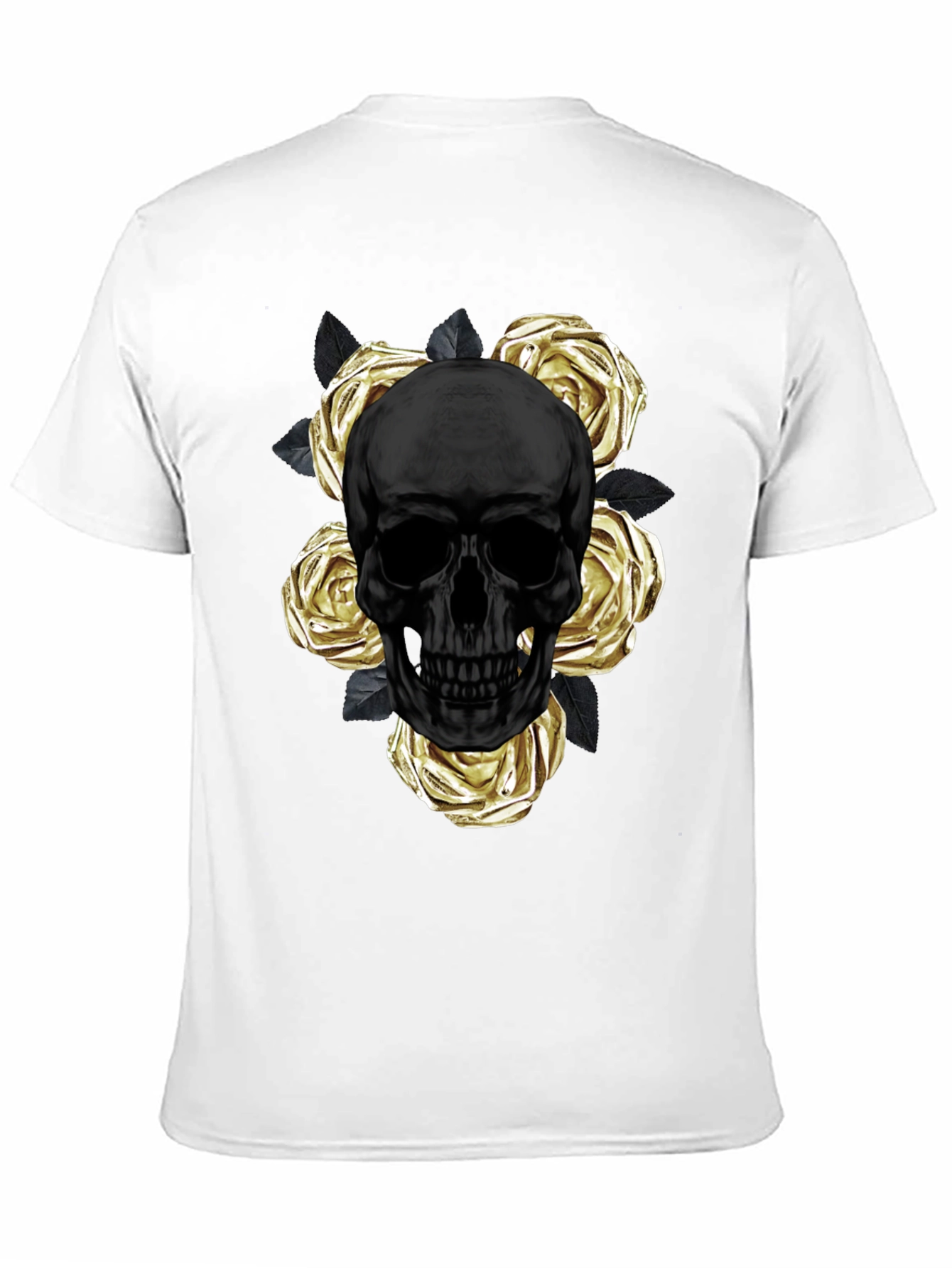 Skull & Roses Graphic Tee - Modern Style