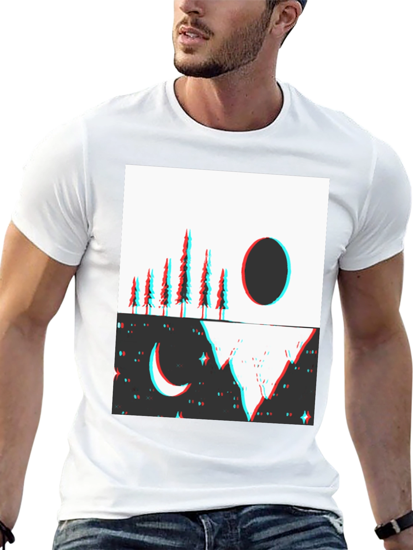 Abstract Day & Night T-Shirt