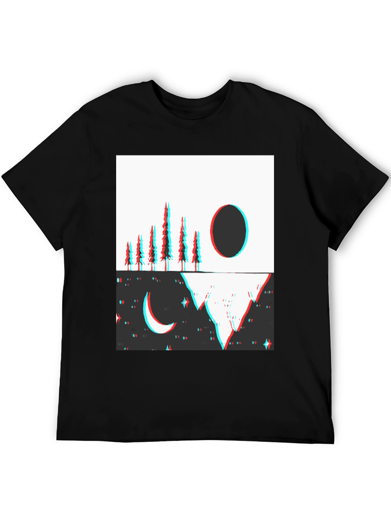 Abstract Day & Night T-Shirt