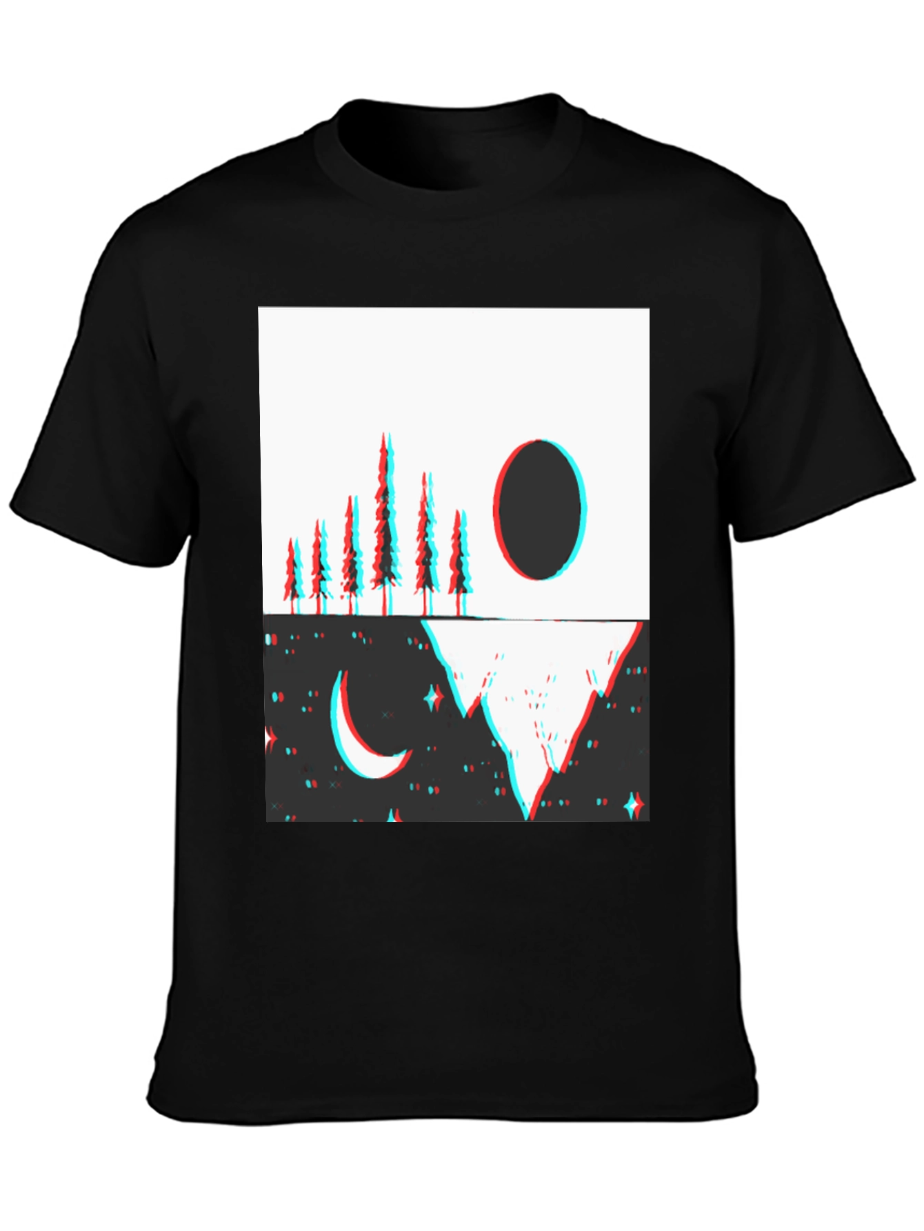 Abstract Day & Night T-Shirt