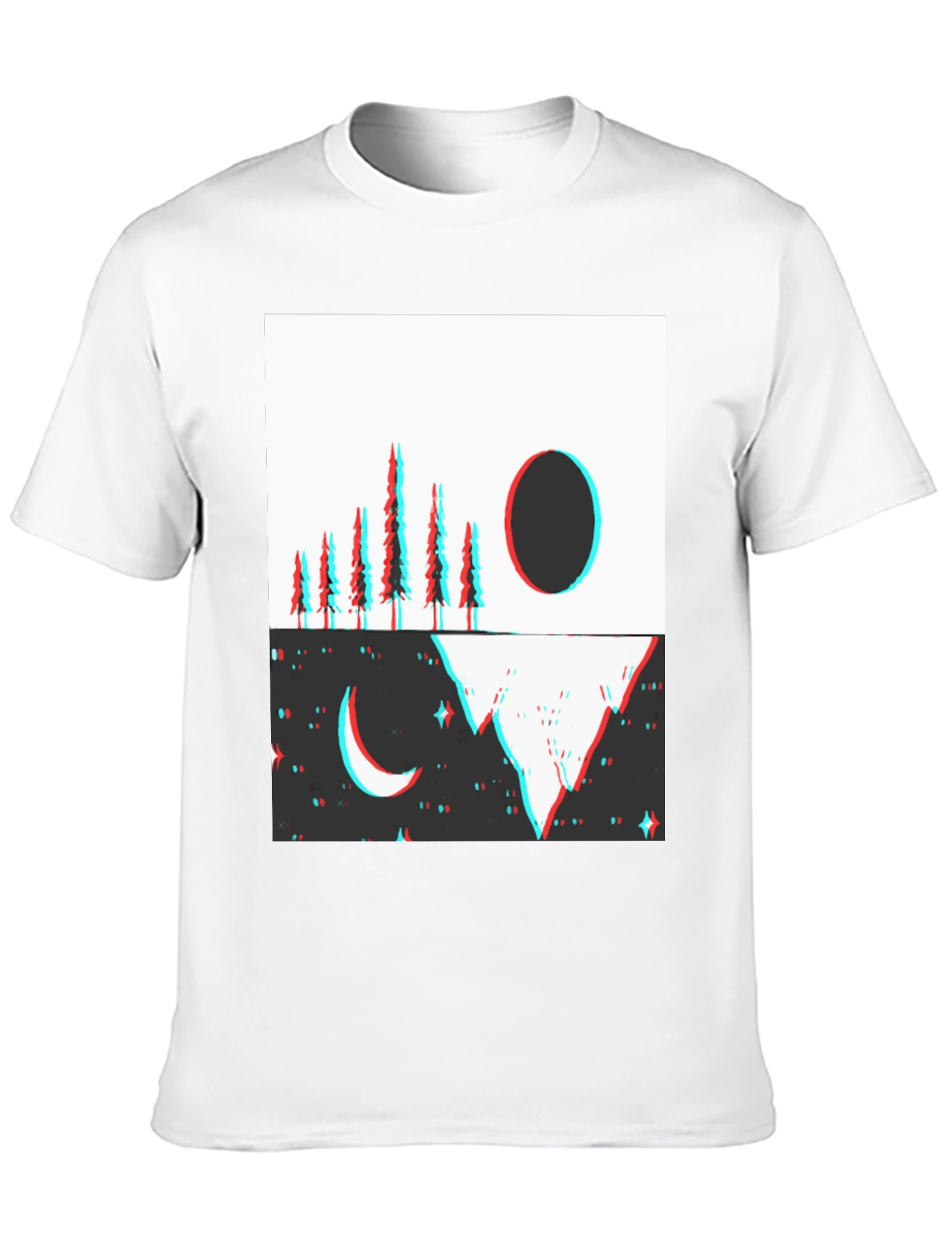 Abstract Day & Night T-Shirt