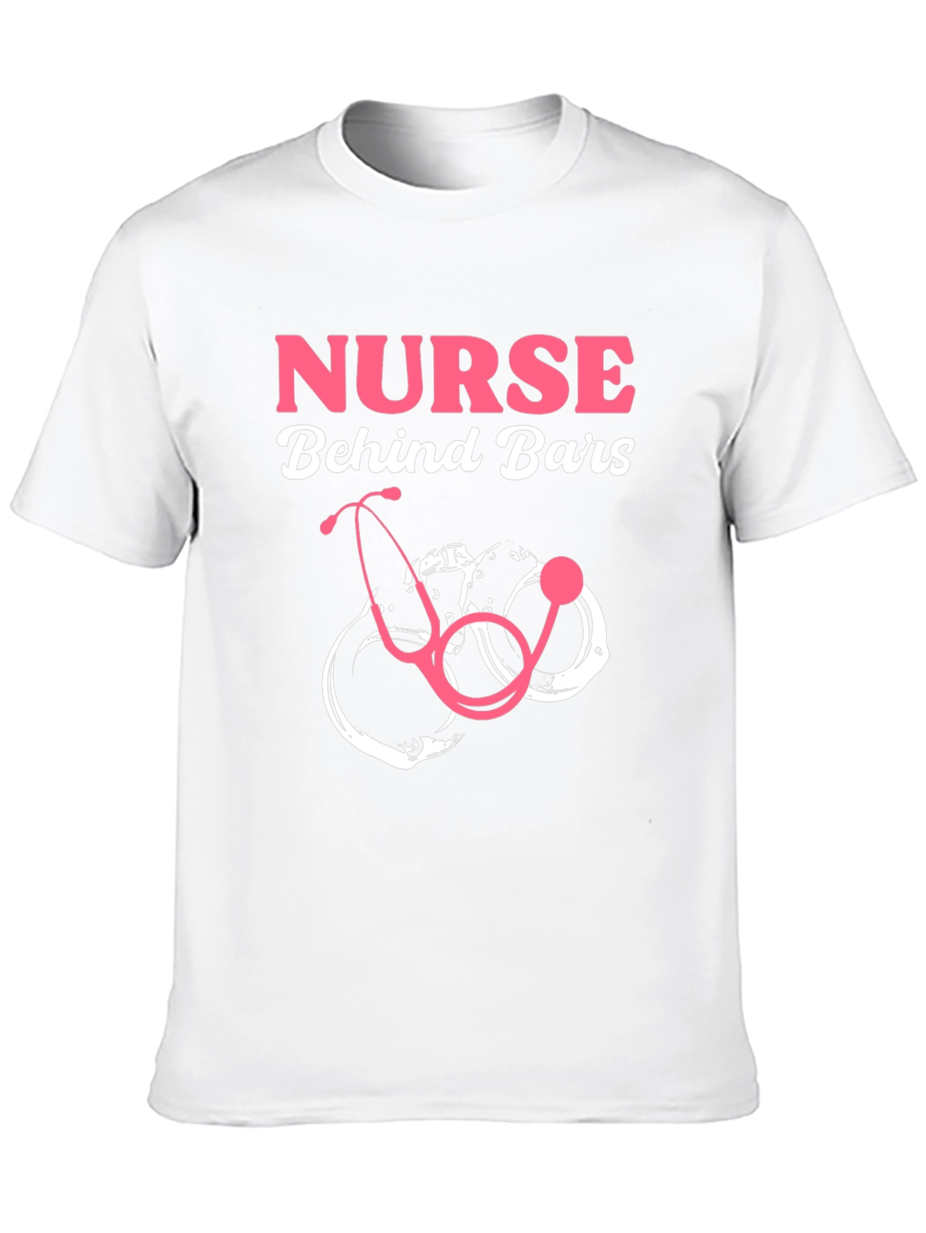 Nurse Behind Bars Graphic T-Shirt