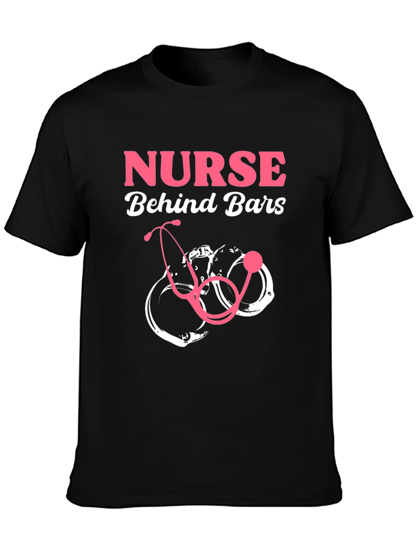 Nurse Behind Bars Graphic T-Shirt