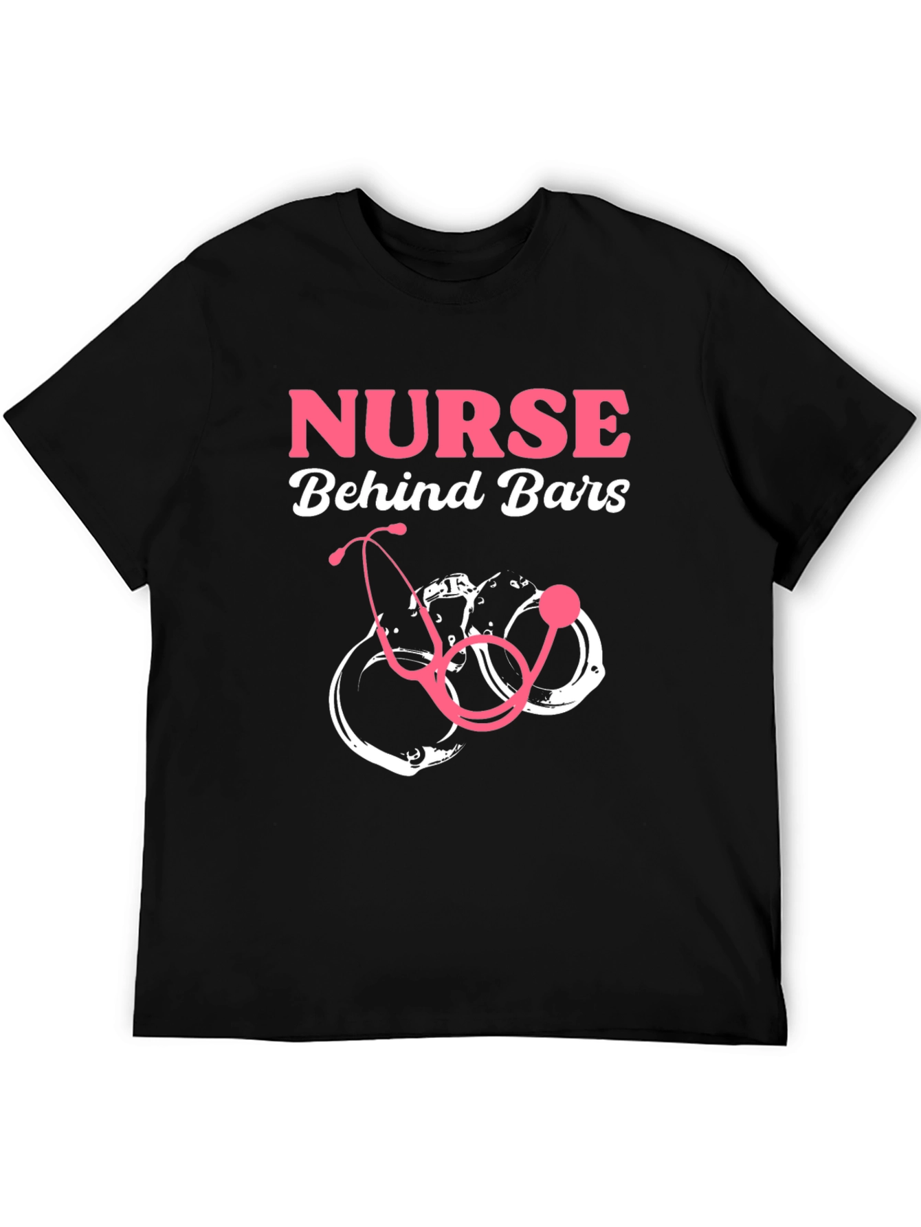 Nurse Behind Bars Graphic T-Shirt