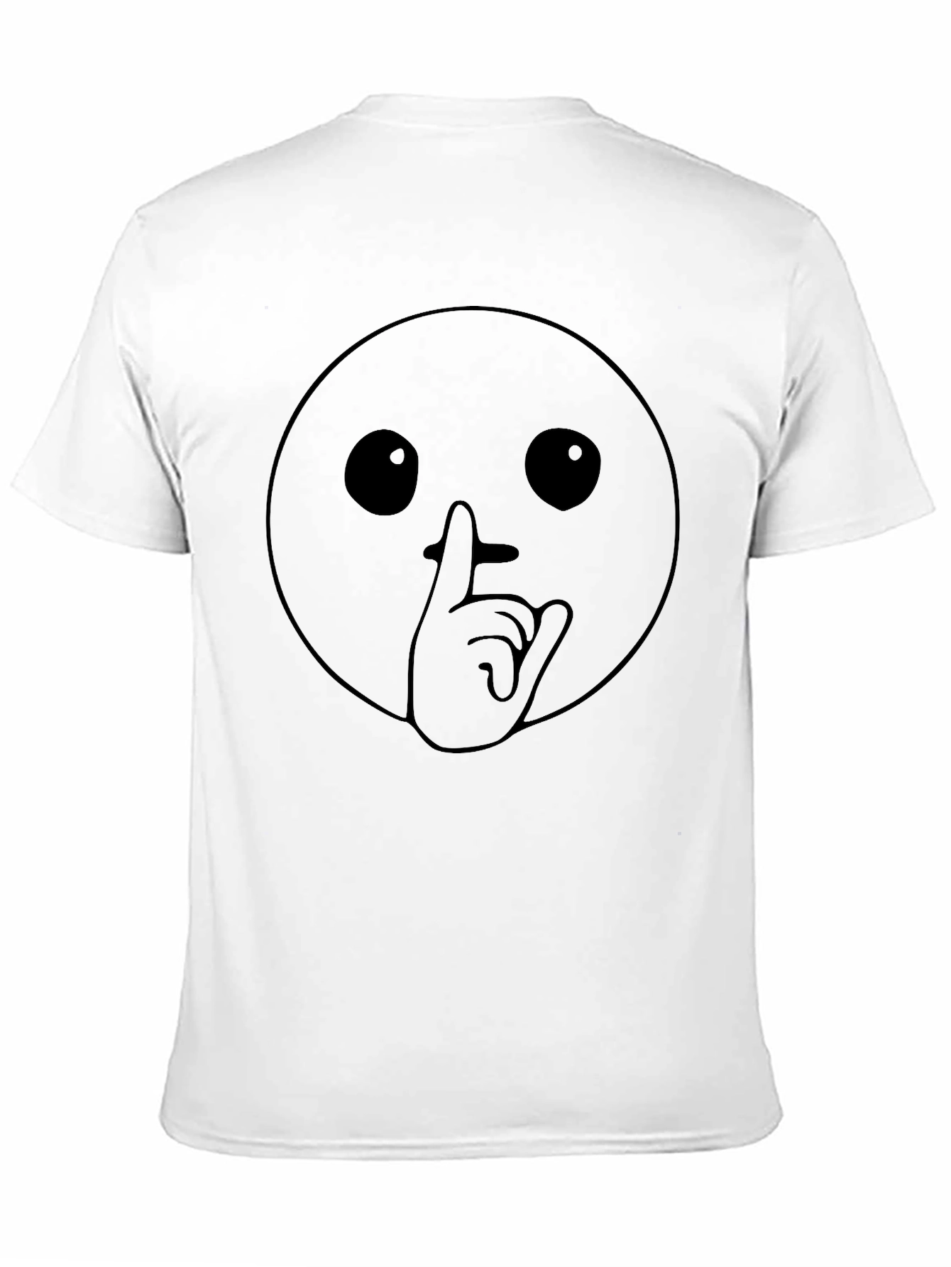 Shhh! Graphic Tee - Stylish Emoji T-Shirt