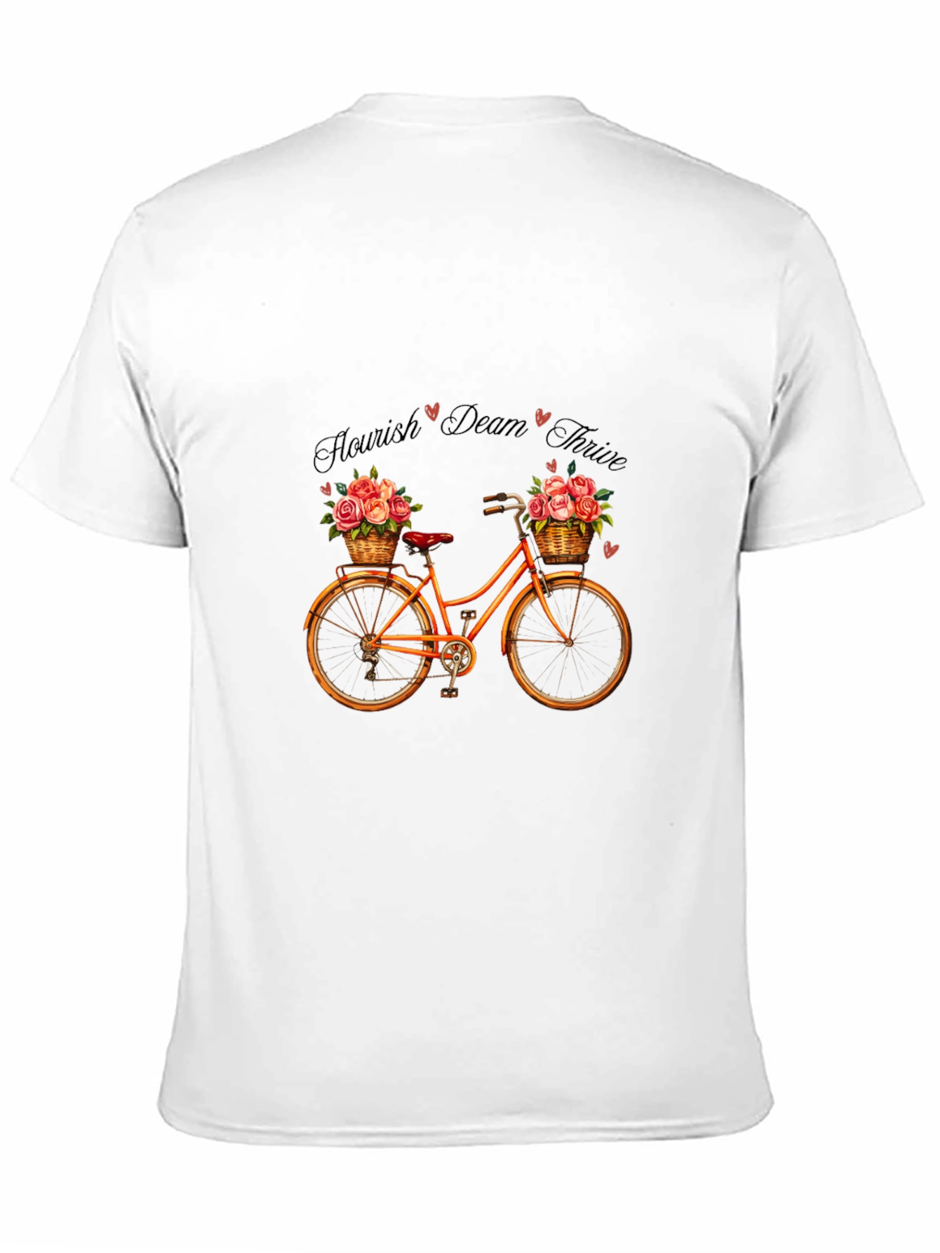 Floral Bicycle Graphic T-Shirt