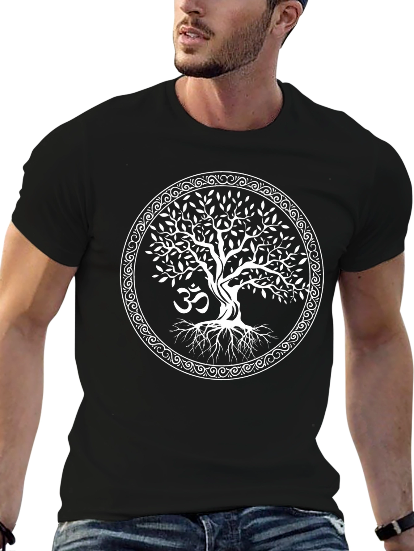 Tree of Life Om Symbol T-Shirt