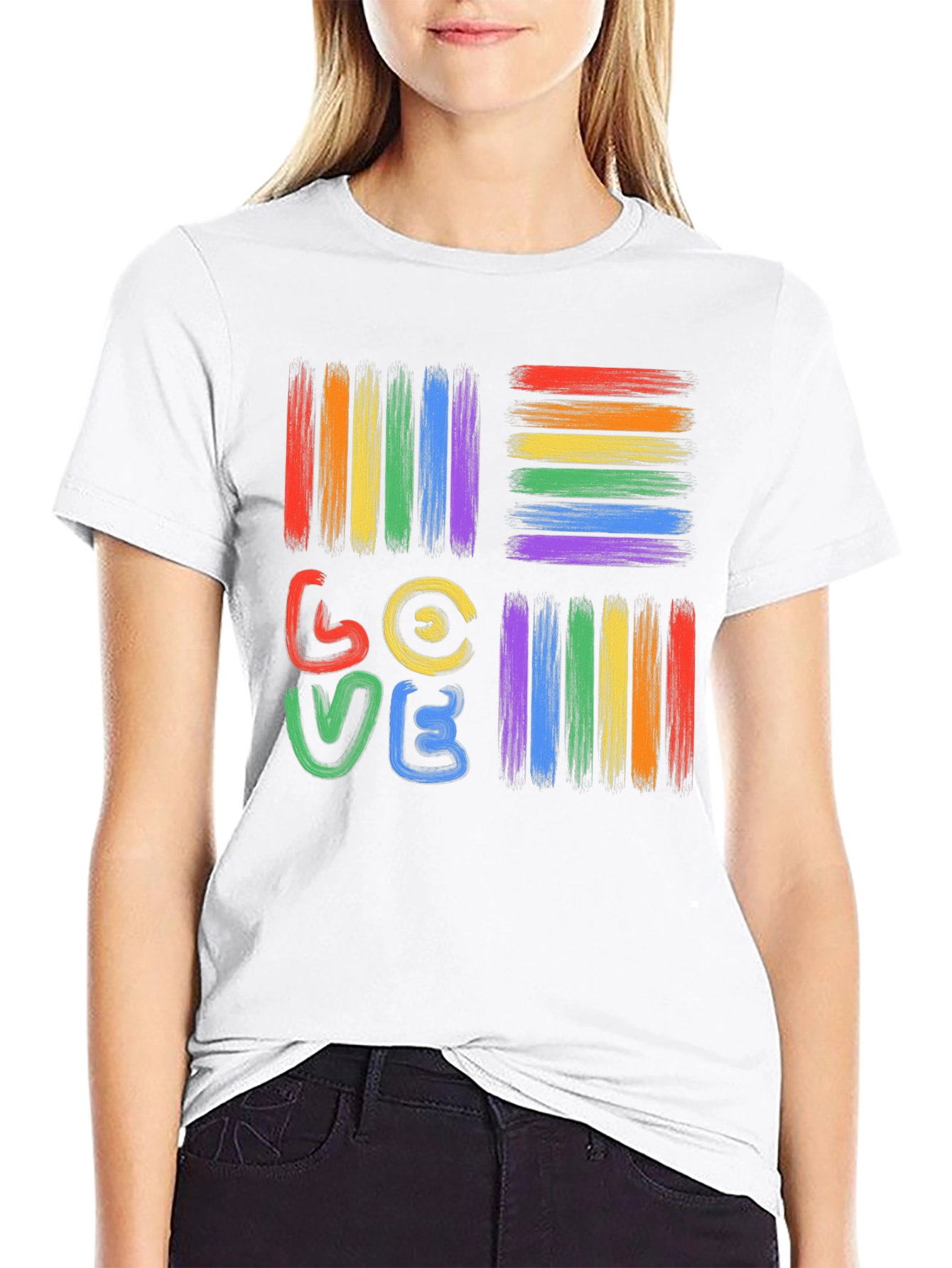 Pride Love T-Shirt - Rainbow LGBT Graphic Tee