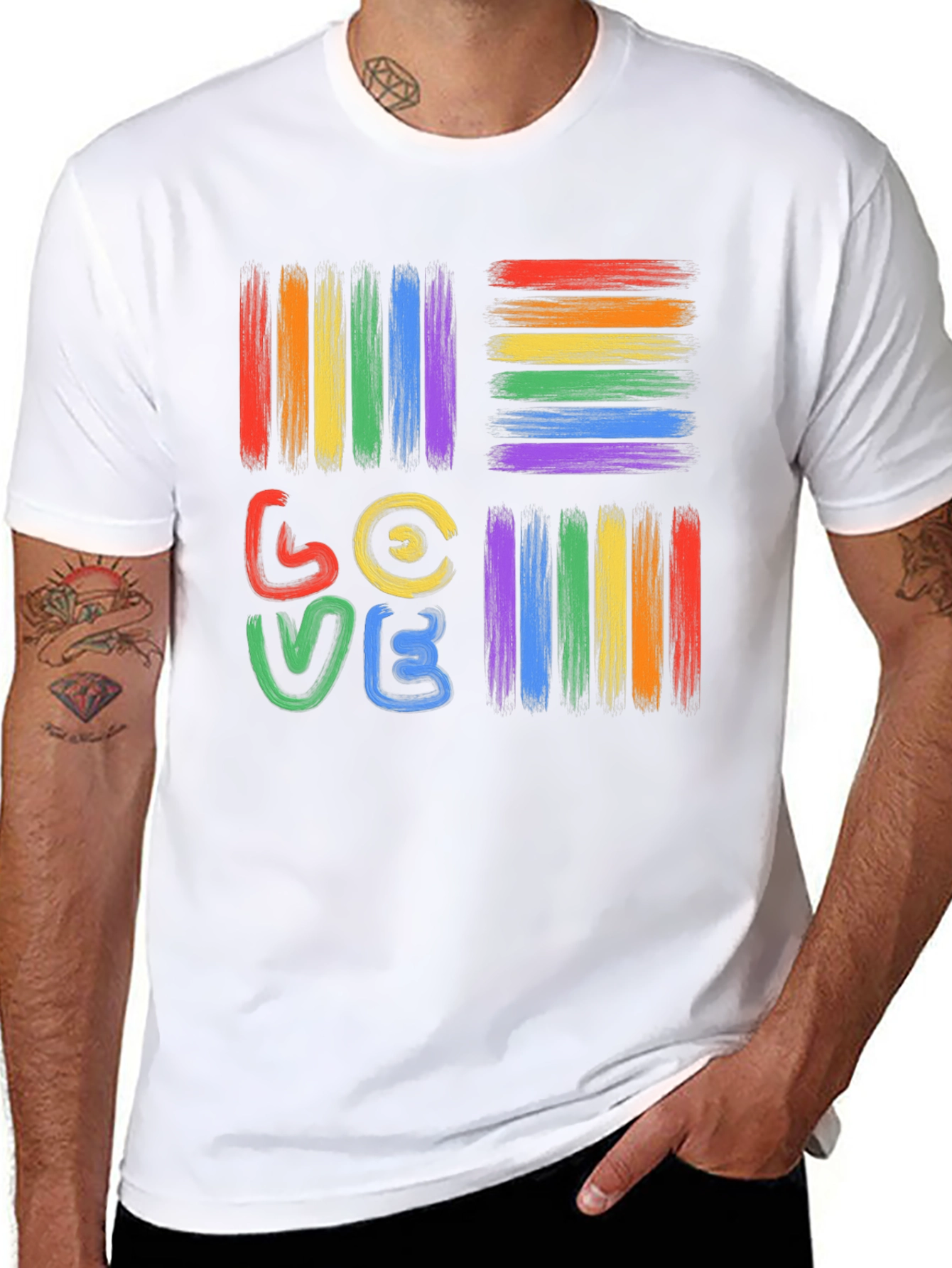 Pride Love T-Shirt - Rainbow LGBT Graphic Tee