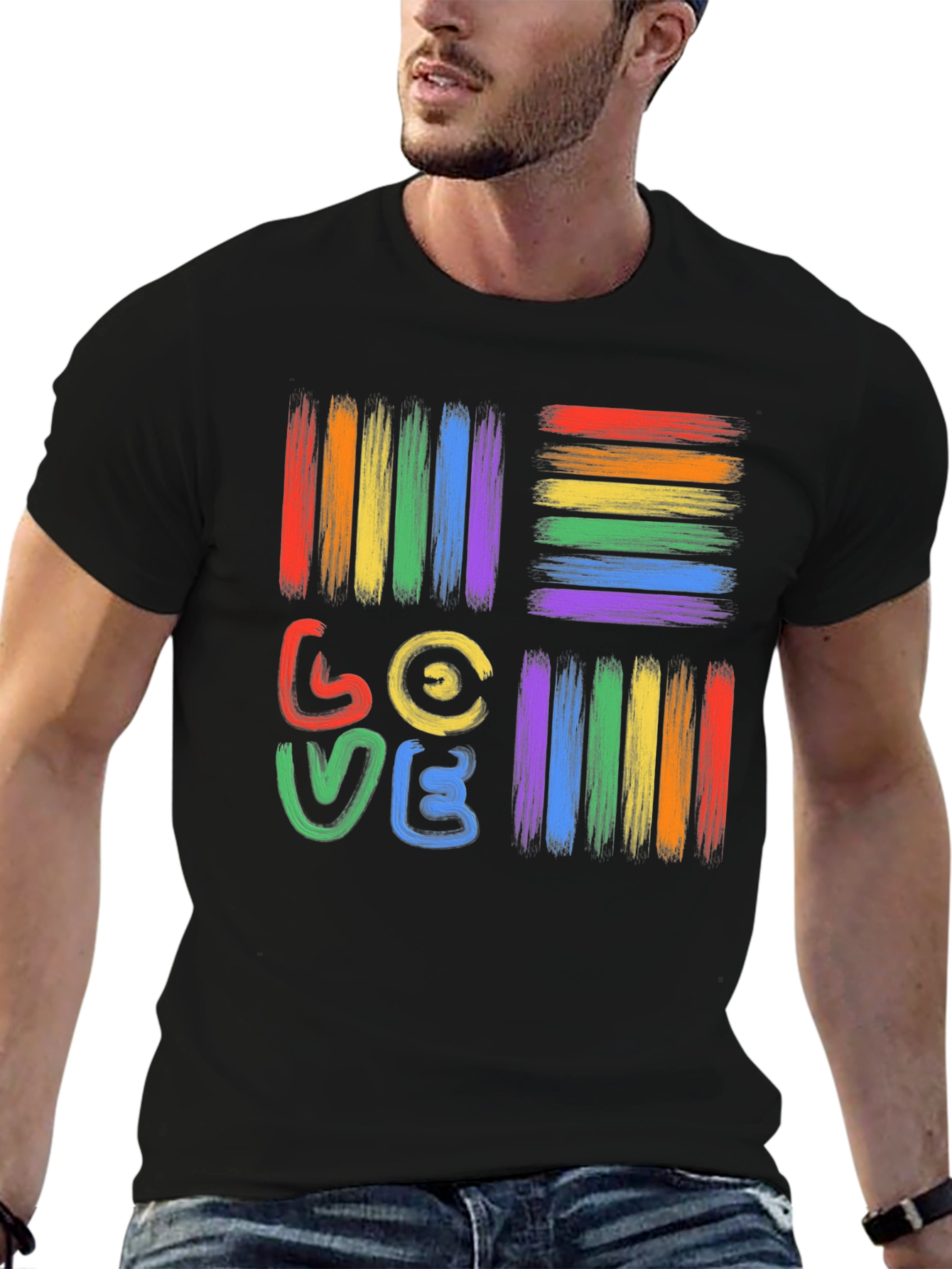 Pride Love T-Shirt - Rainbow LGBT Graphic Tee