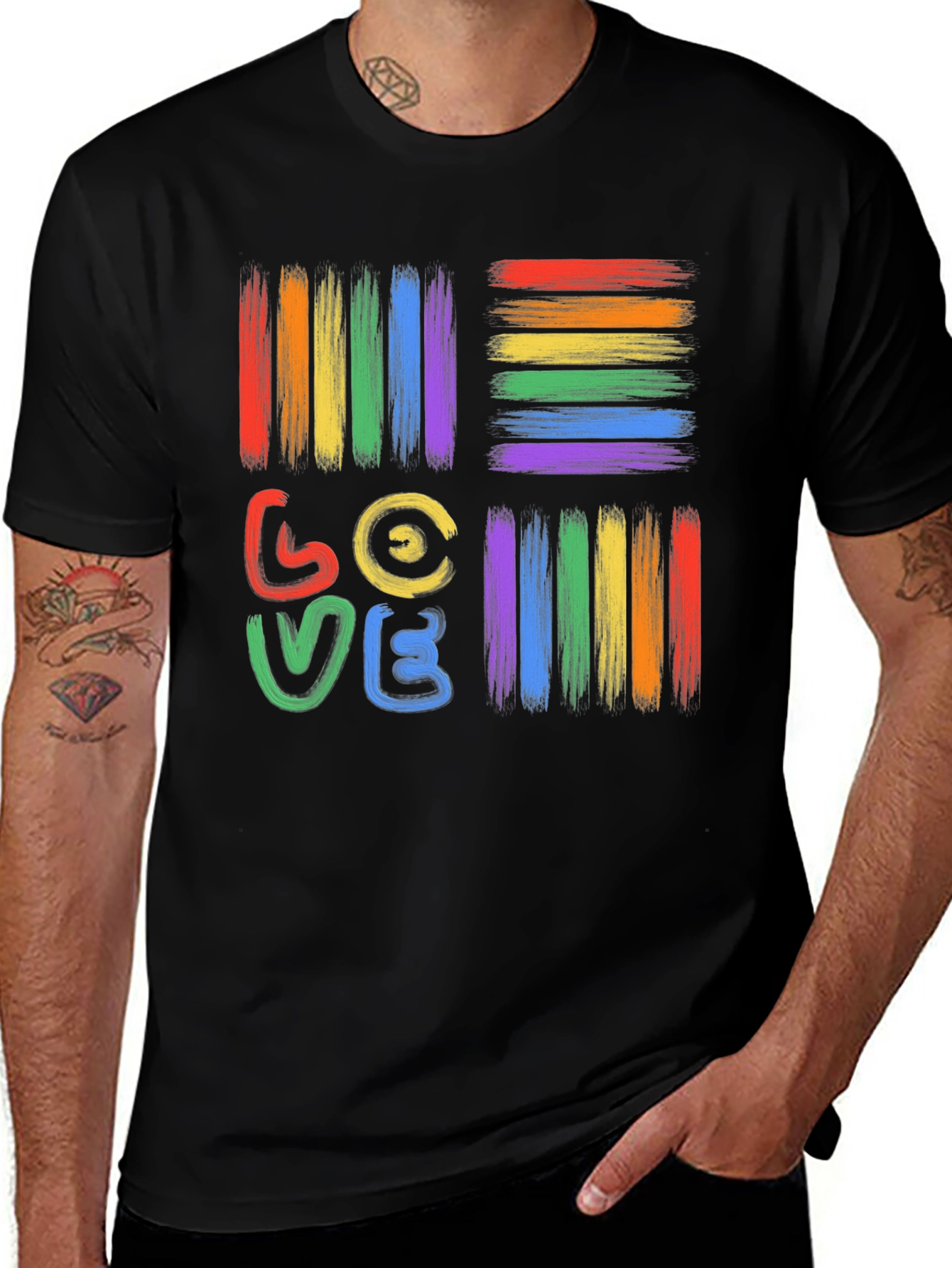 Pride Love T-Shirt - Rainbow LGBT Graphic Tee