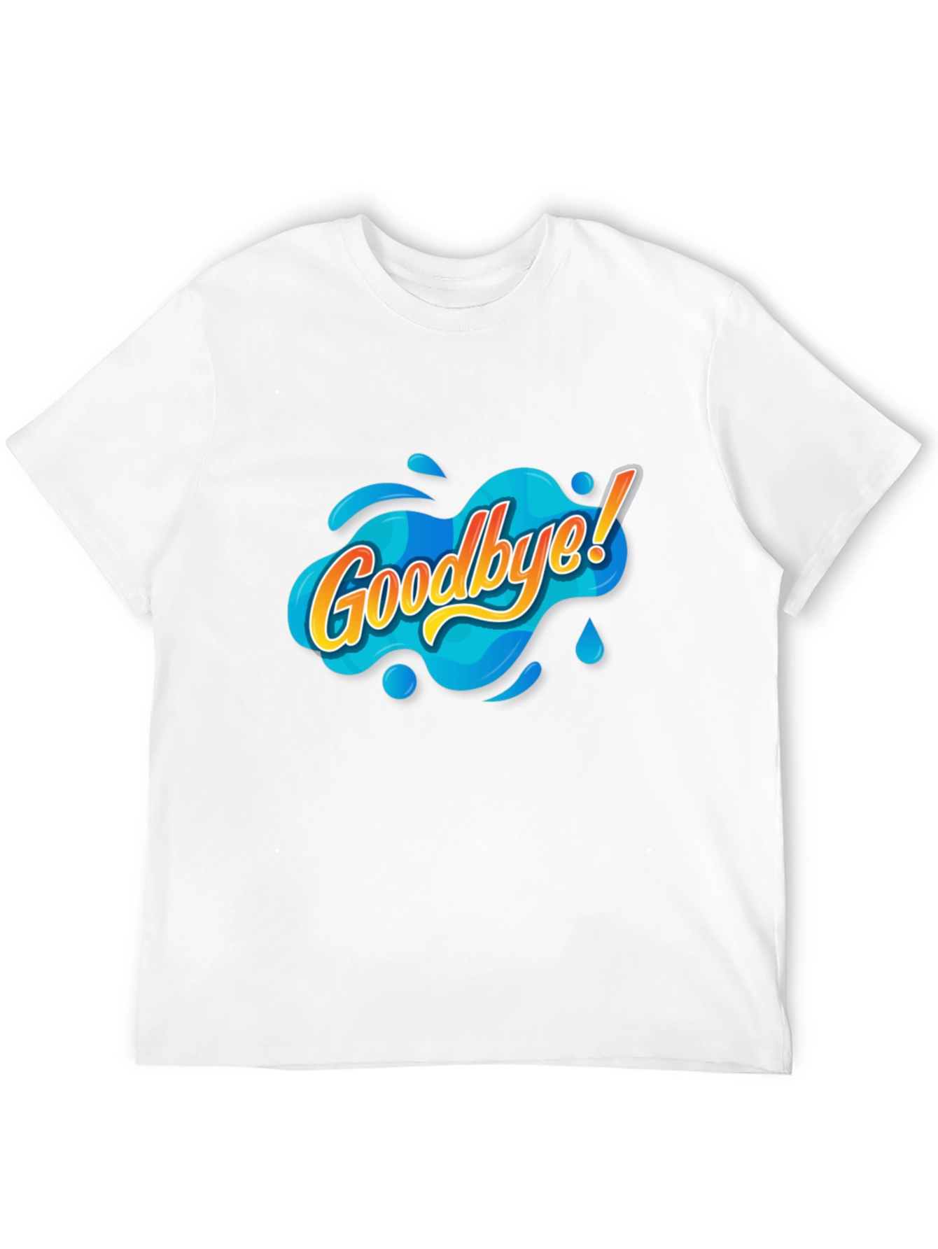Goodbye Graphic Tee - Black Cotton T-Shirt