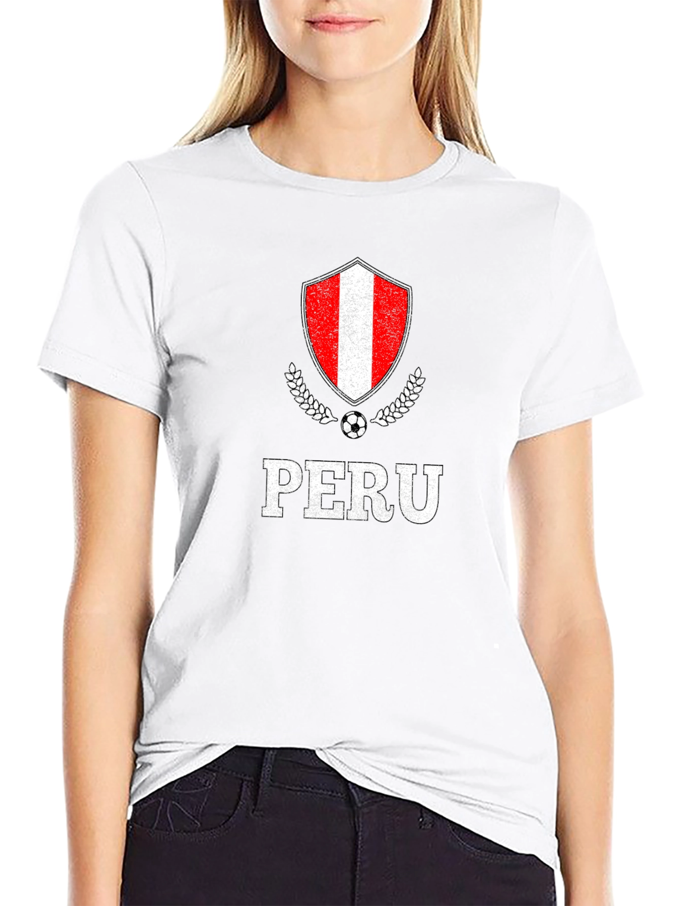 Peru Soccer T-Shirt Peruvian National Football Team Tee