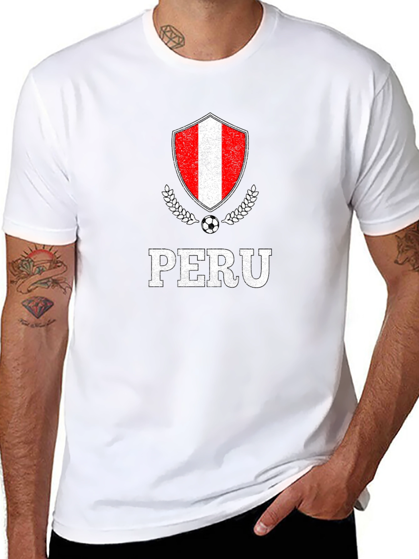 Peru Soccer T-Shirt Peruvian National Football Team Tee