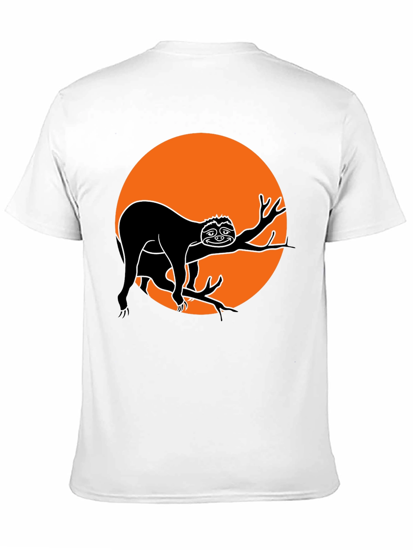 Sloth Silhouette Graphic Tee - Mens Black T-Shirt