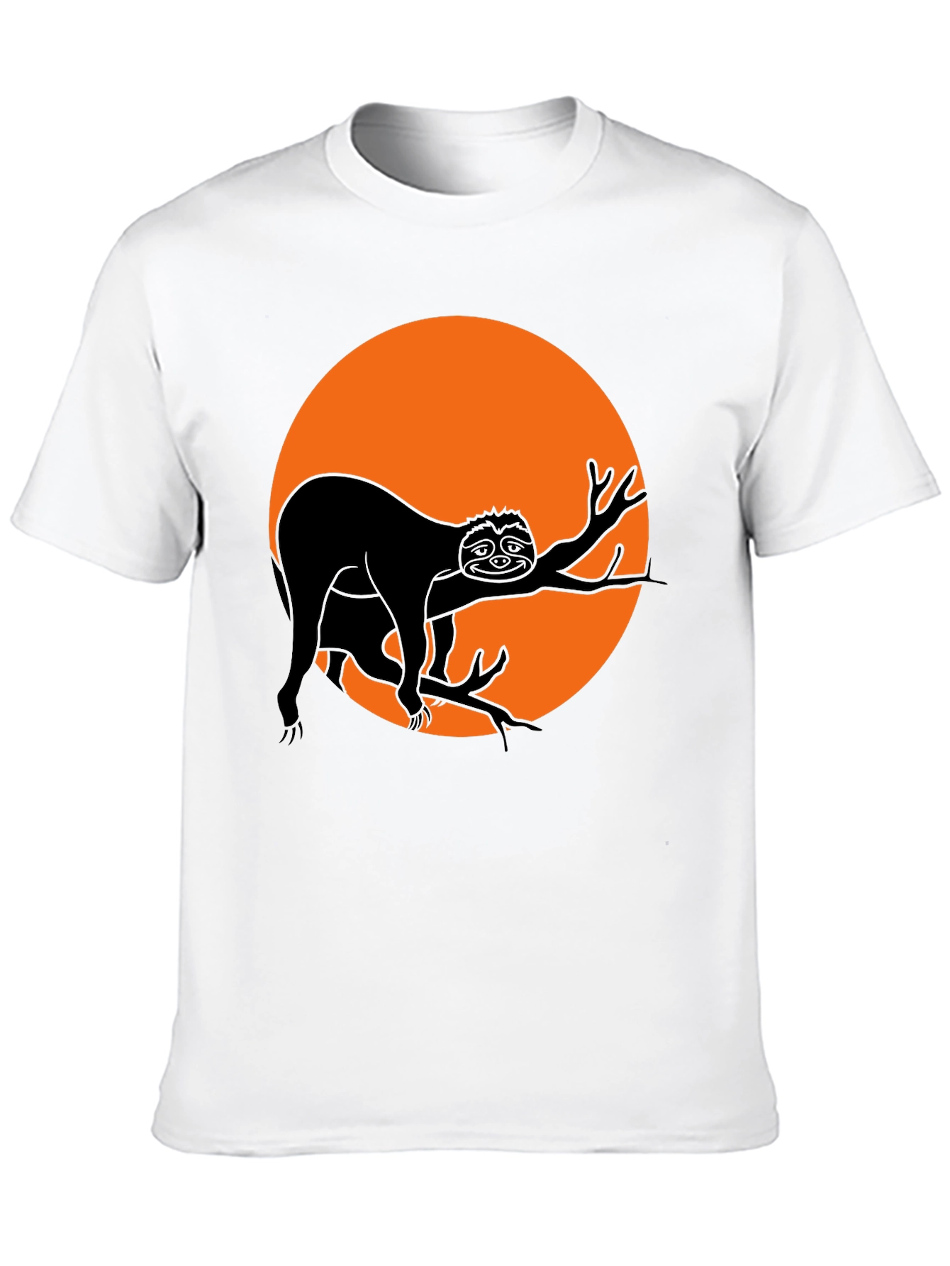Sloth Silhouette Graphic Tee - Mens Black T-Shirt